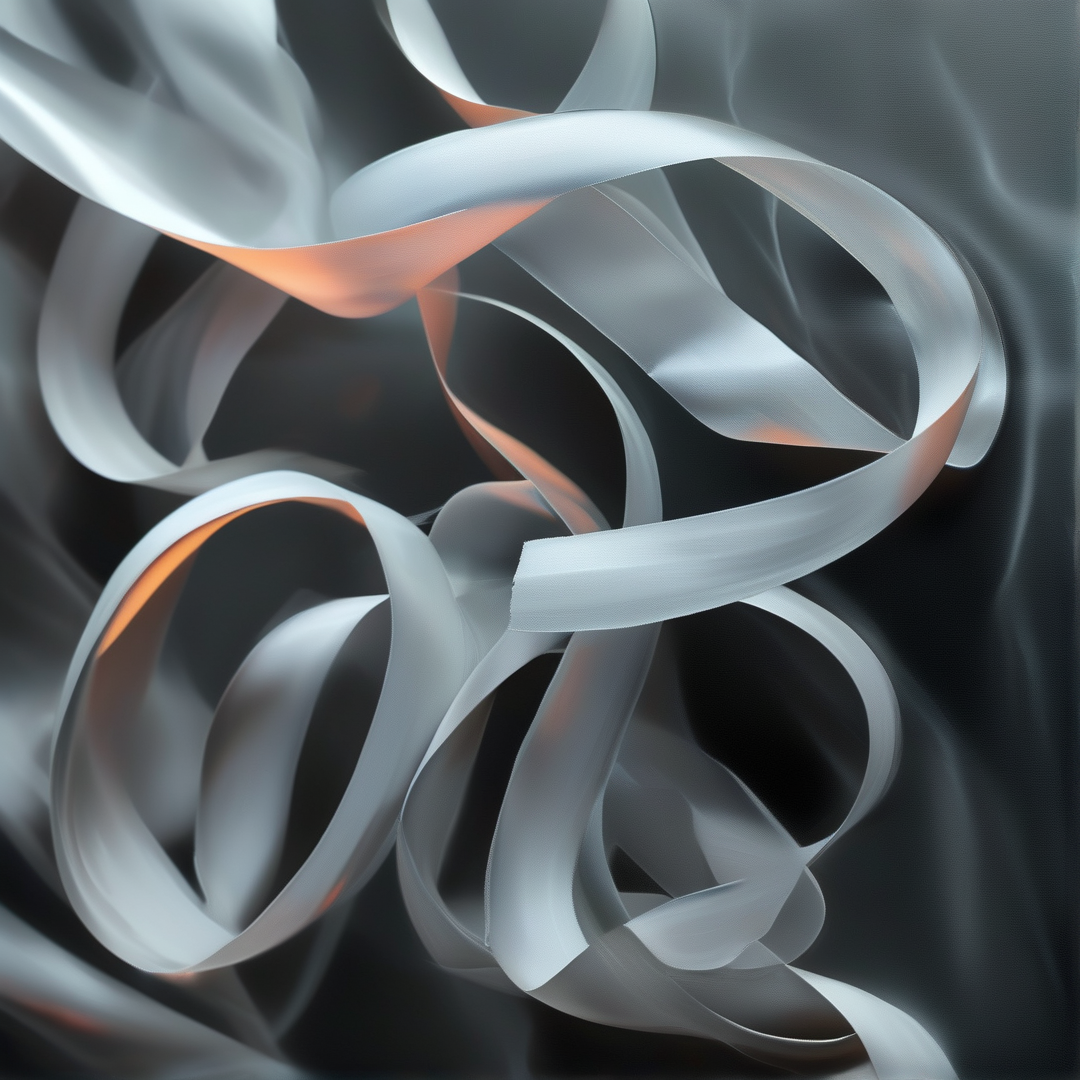 Flowing Silk Ribbons