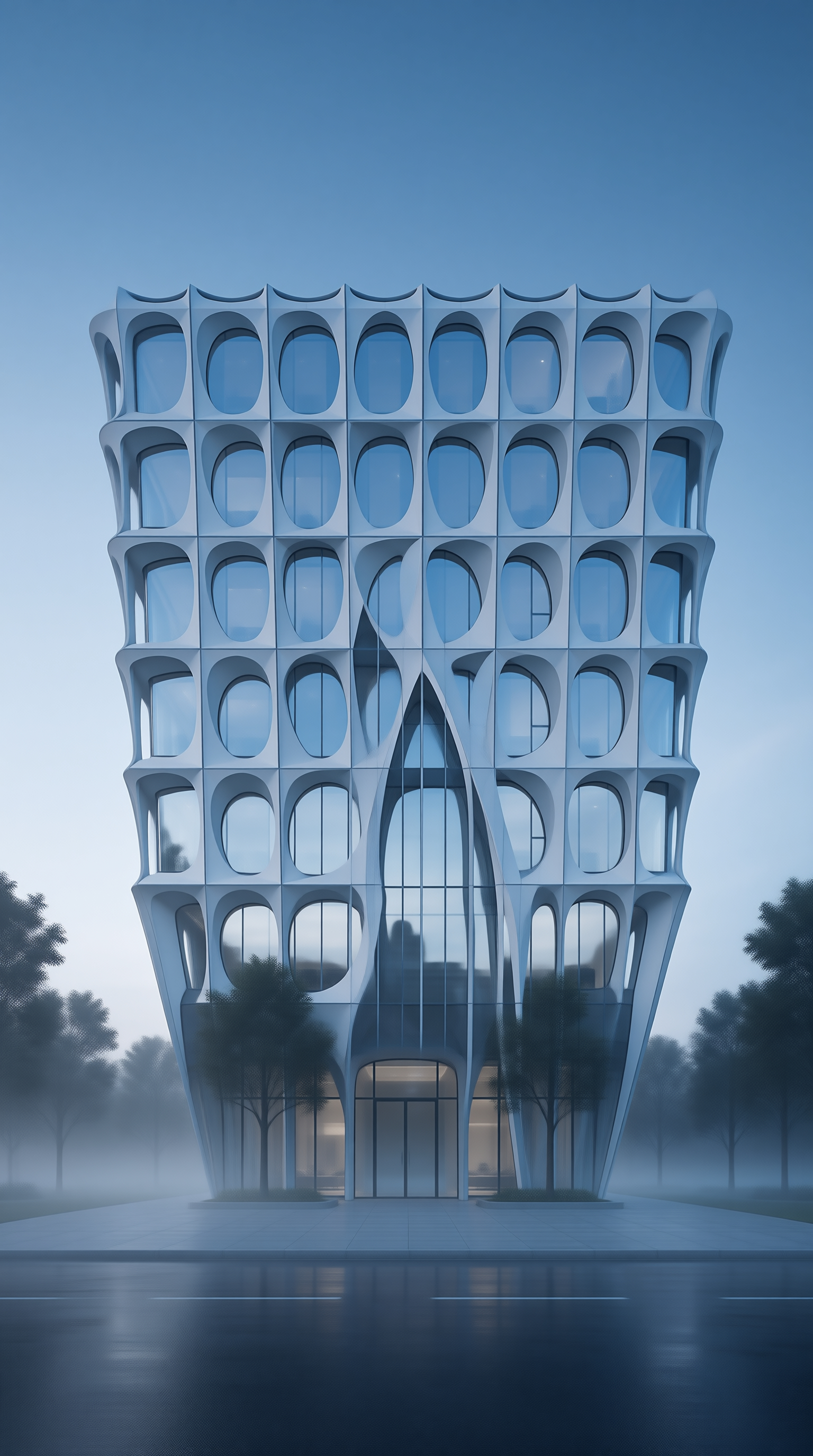 Futuristic White Tower