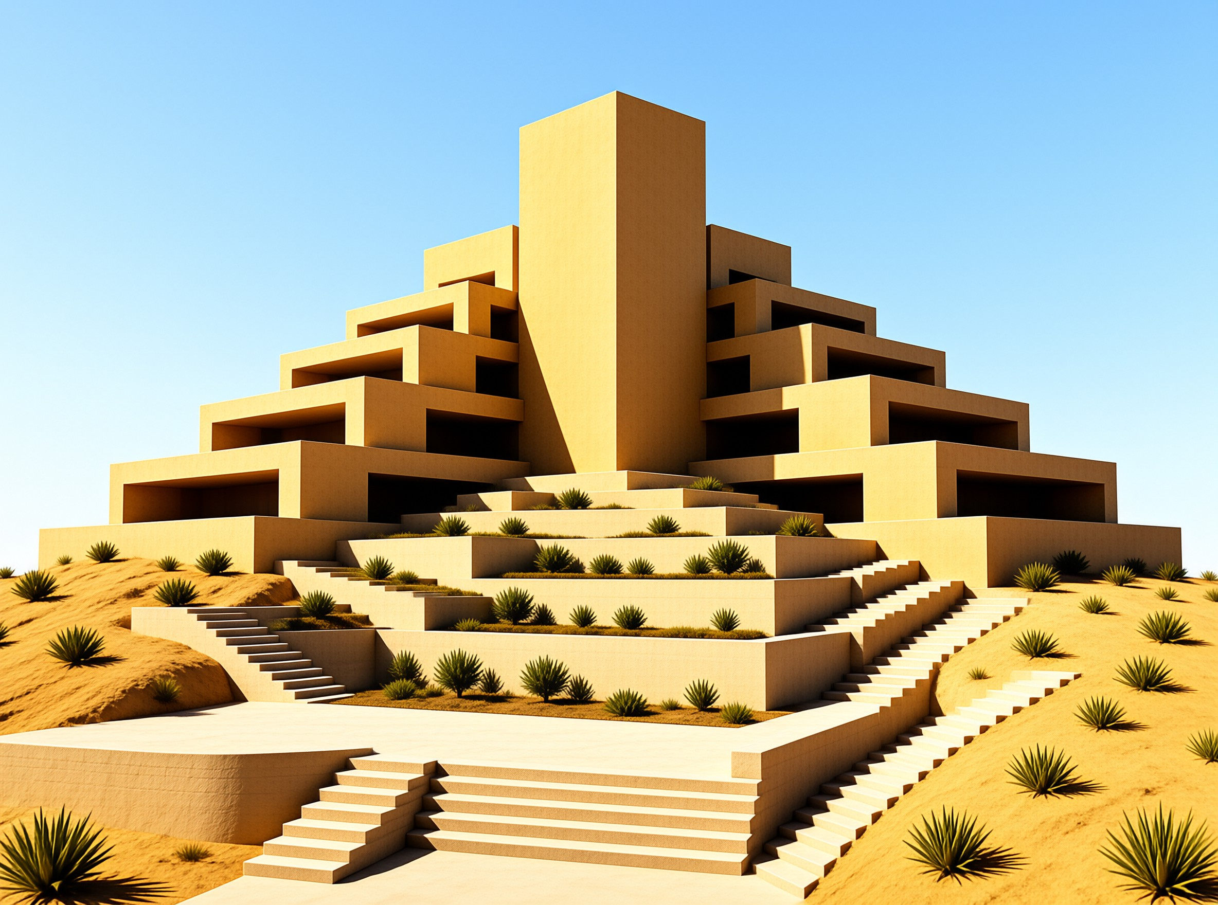 Stepped Desert Building