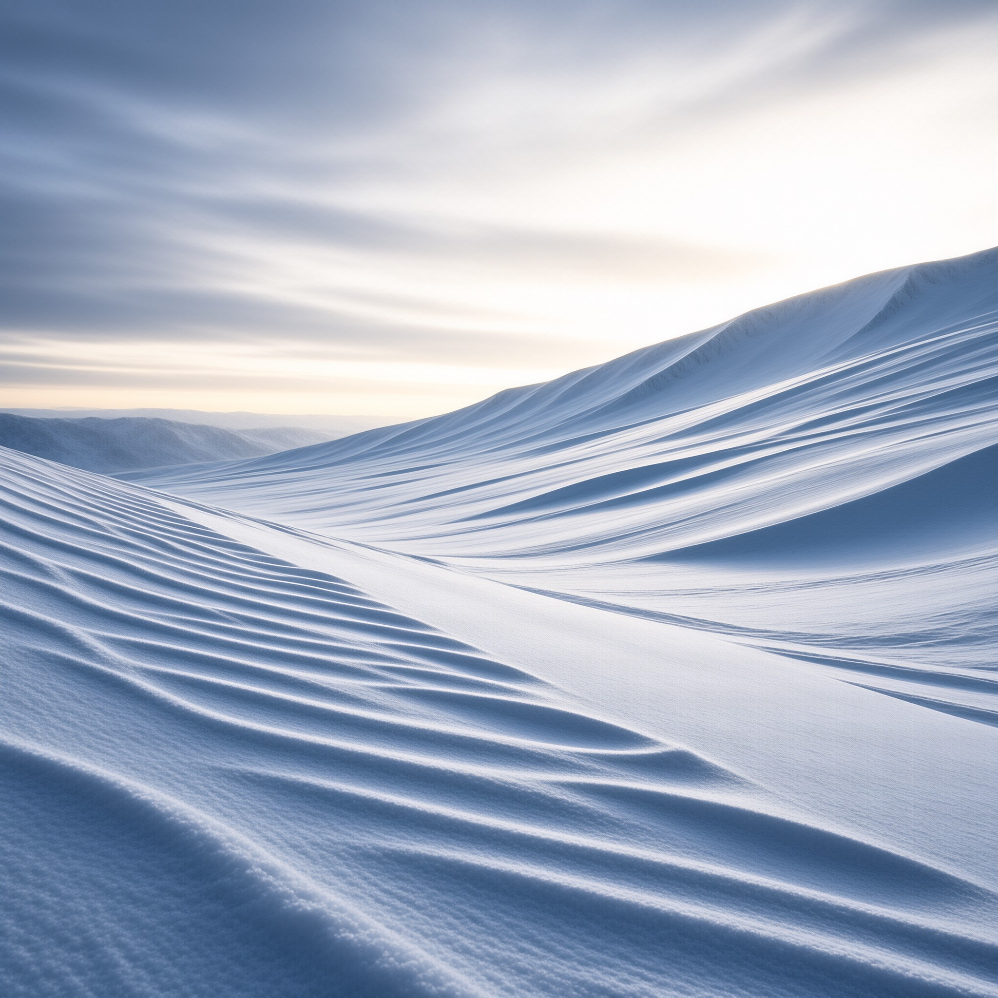 Snow Dunes at Dawn