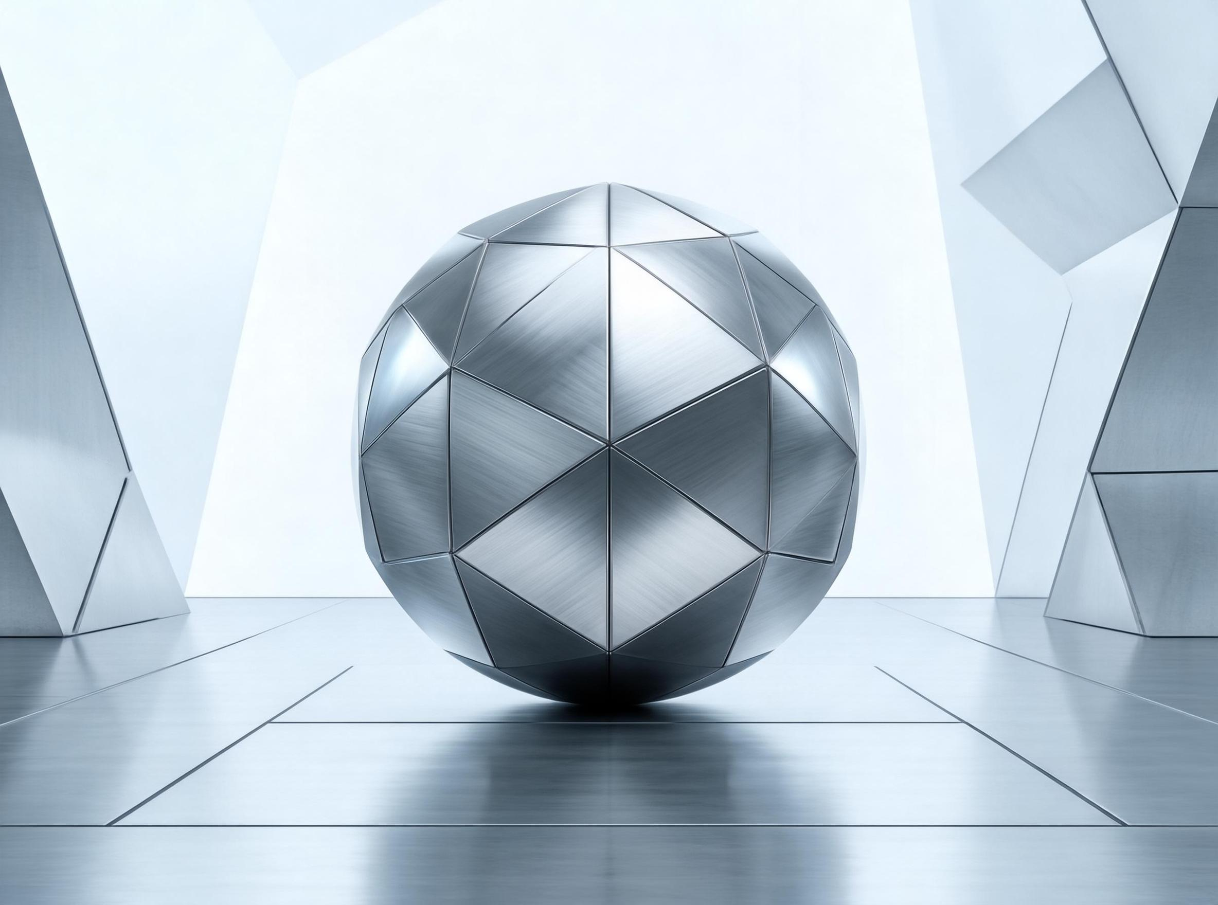 Metallic Geometric Sphere