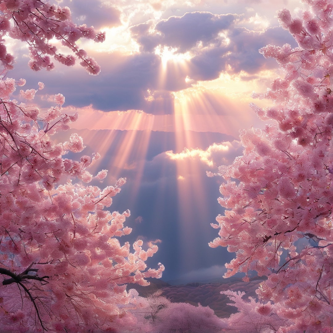 Cherry Blossoms and Light