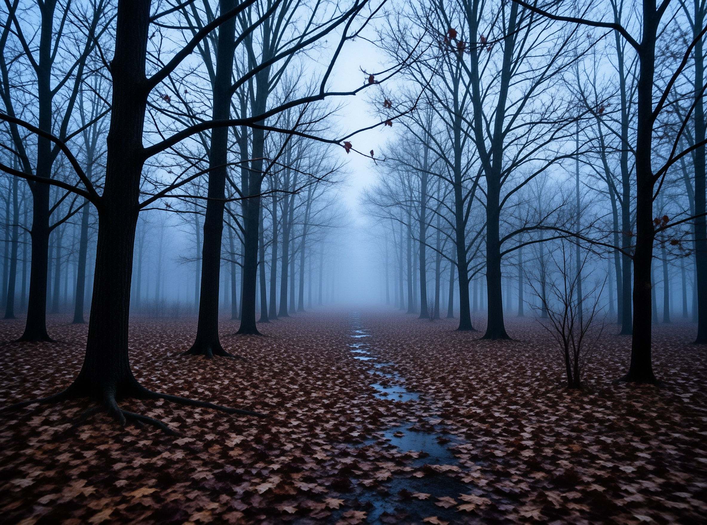 Misty Forest Path
