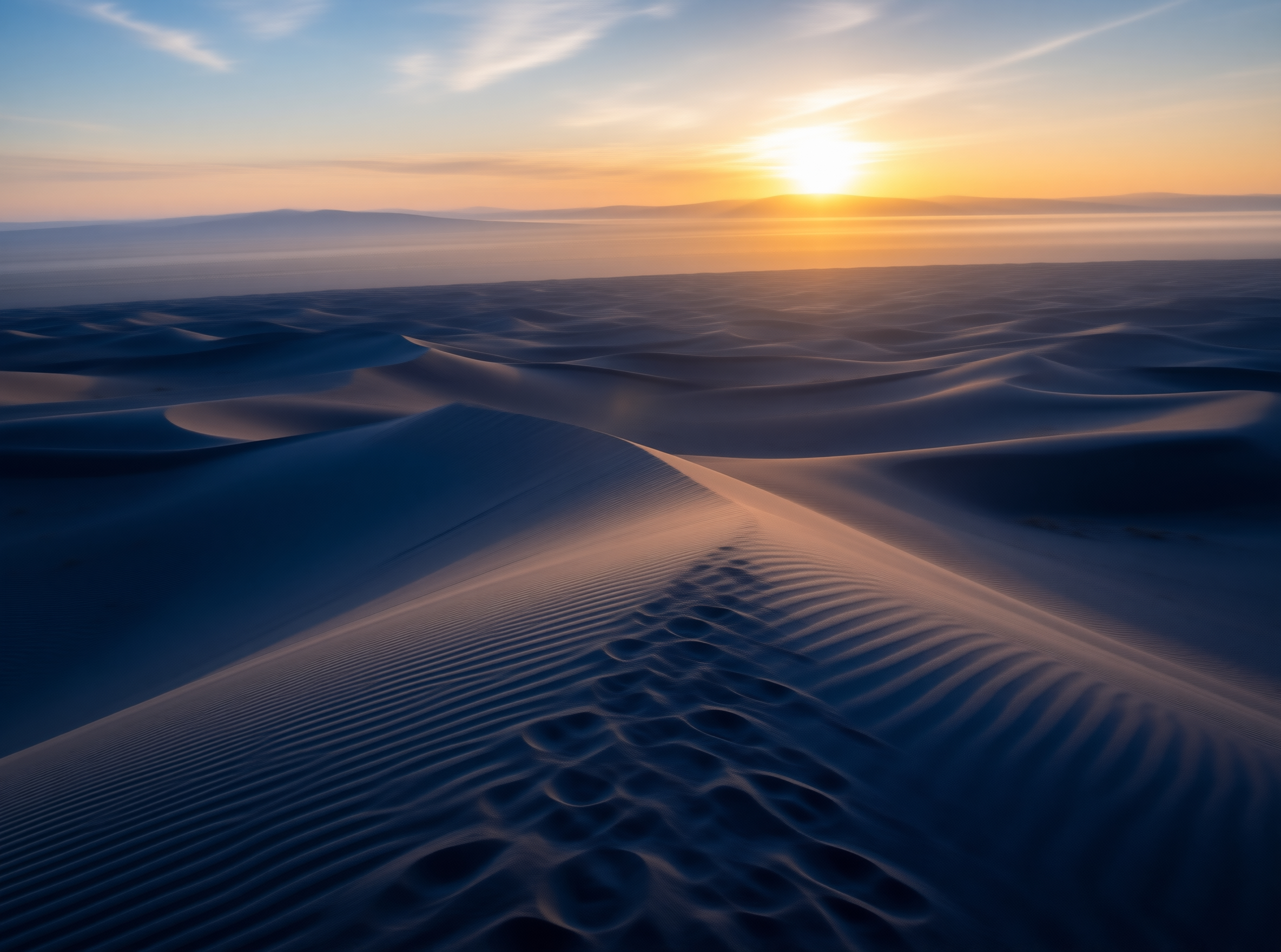Desert Dunes at Sunset