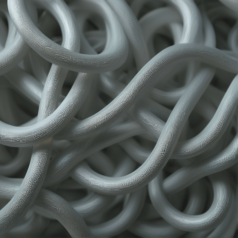 Tangled Textured Grey Tubing