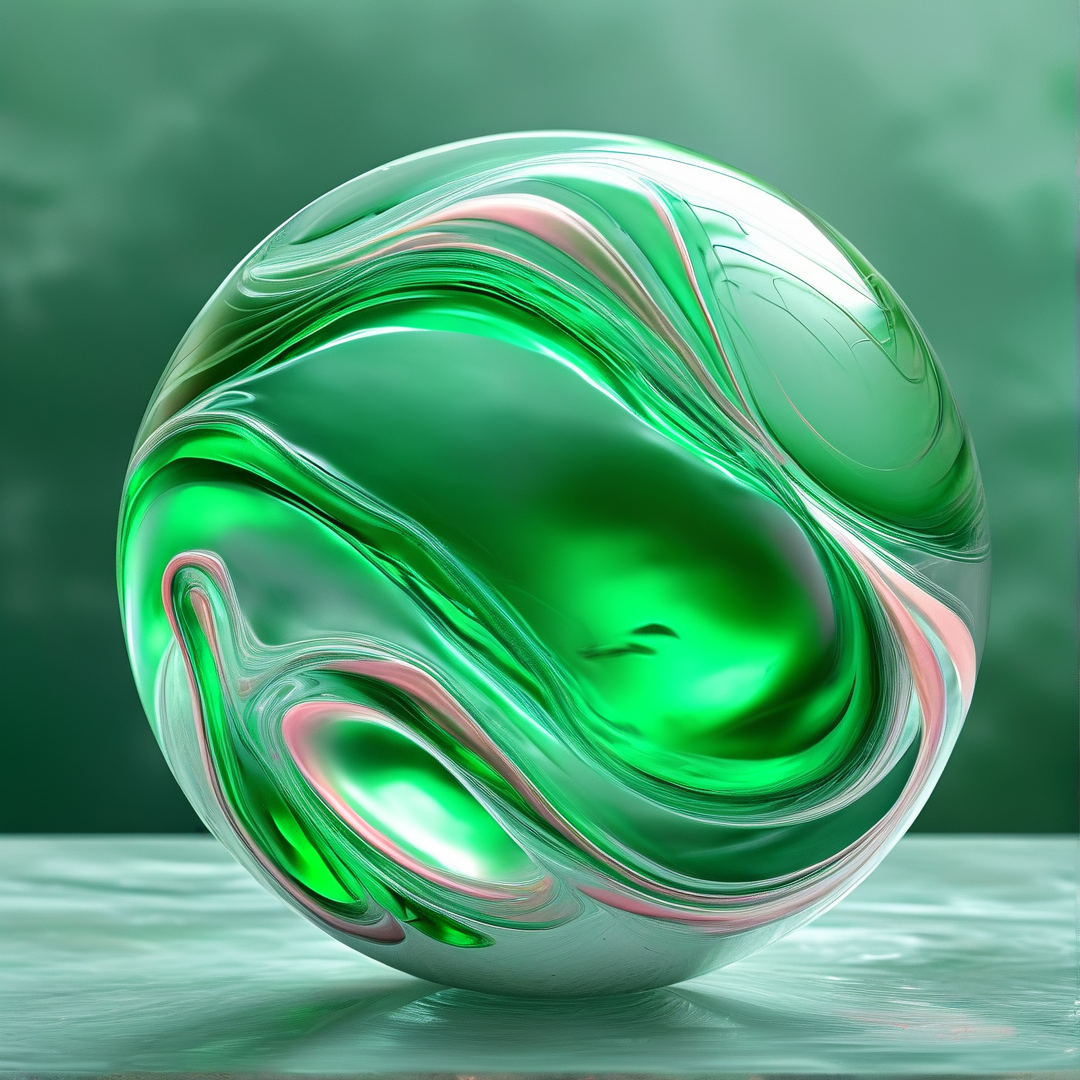 Green Glass Sphere