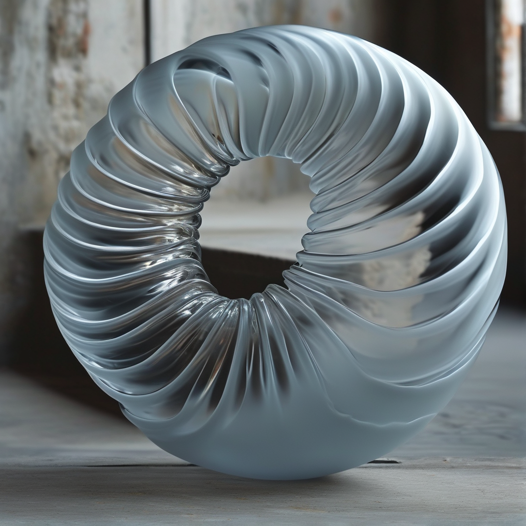 Flowing Metal Sculpture