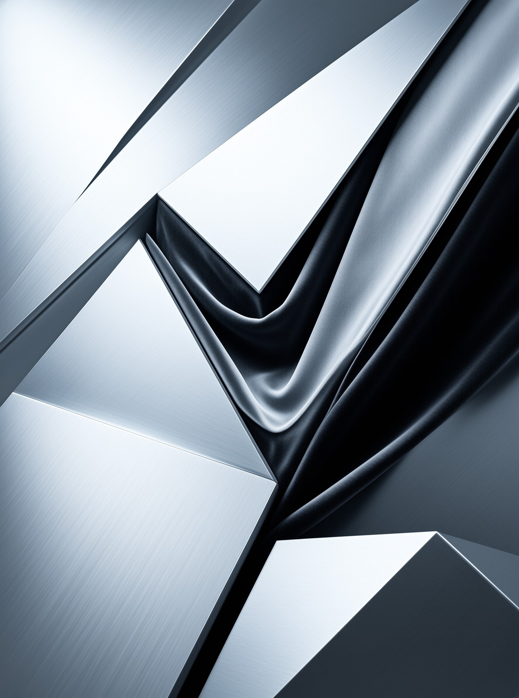 Abstract Blue Geometry