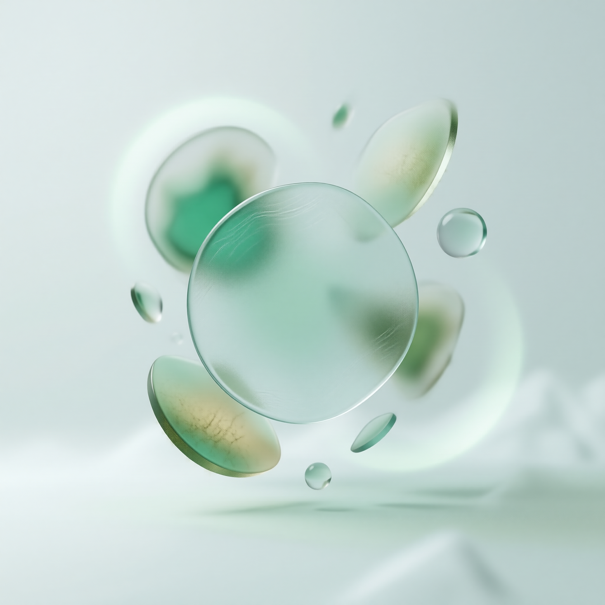 Floating Glass Elements
