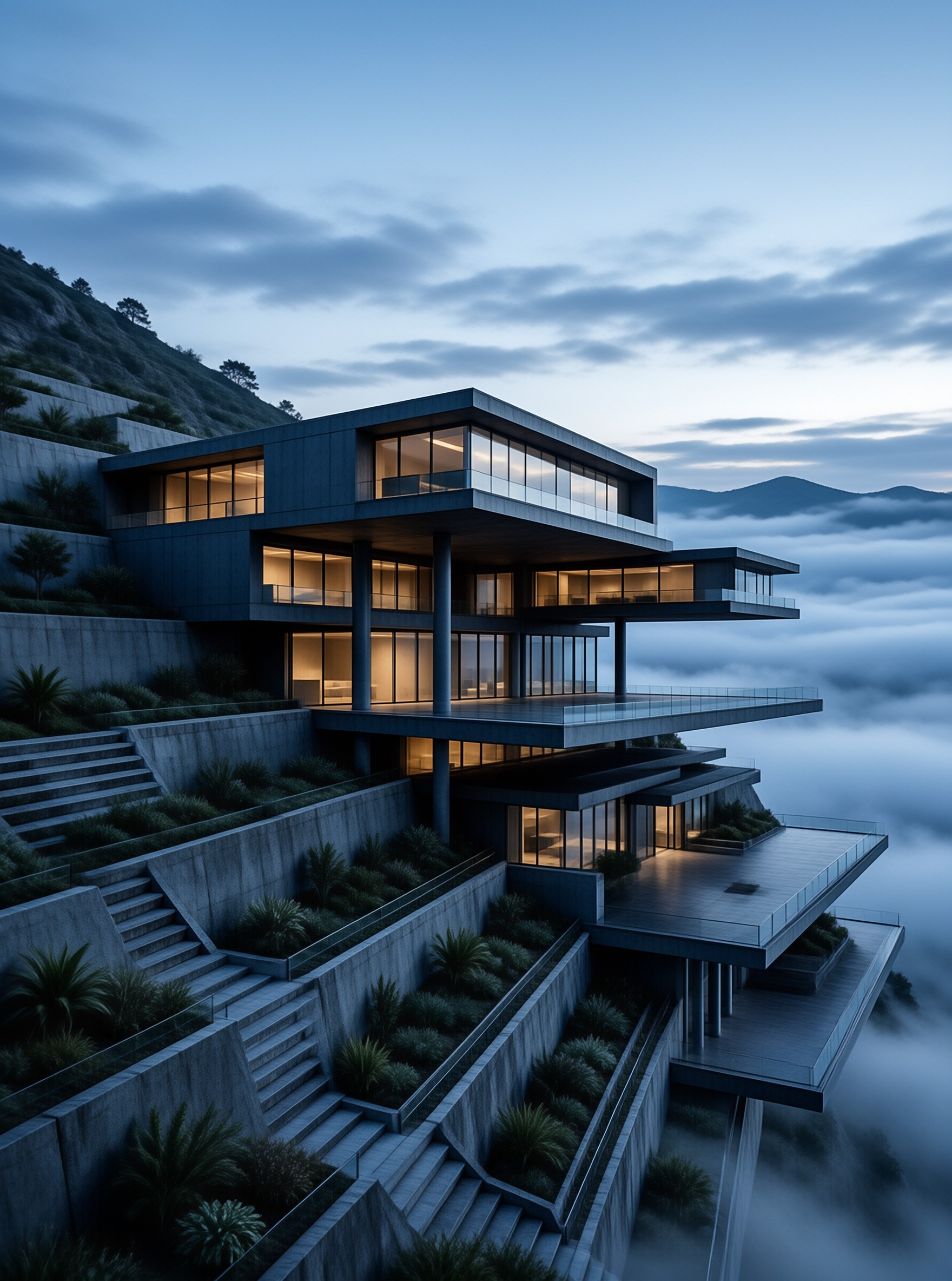 Modern Cliffside Villa