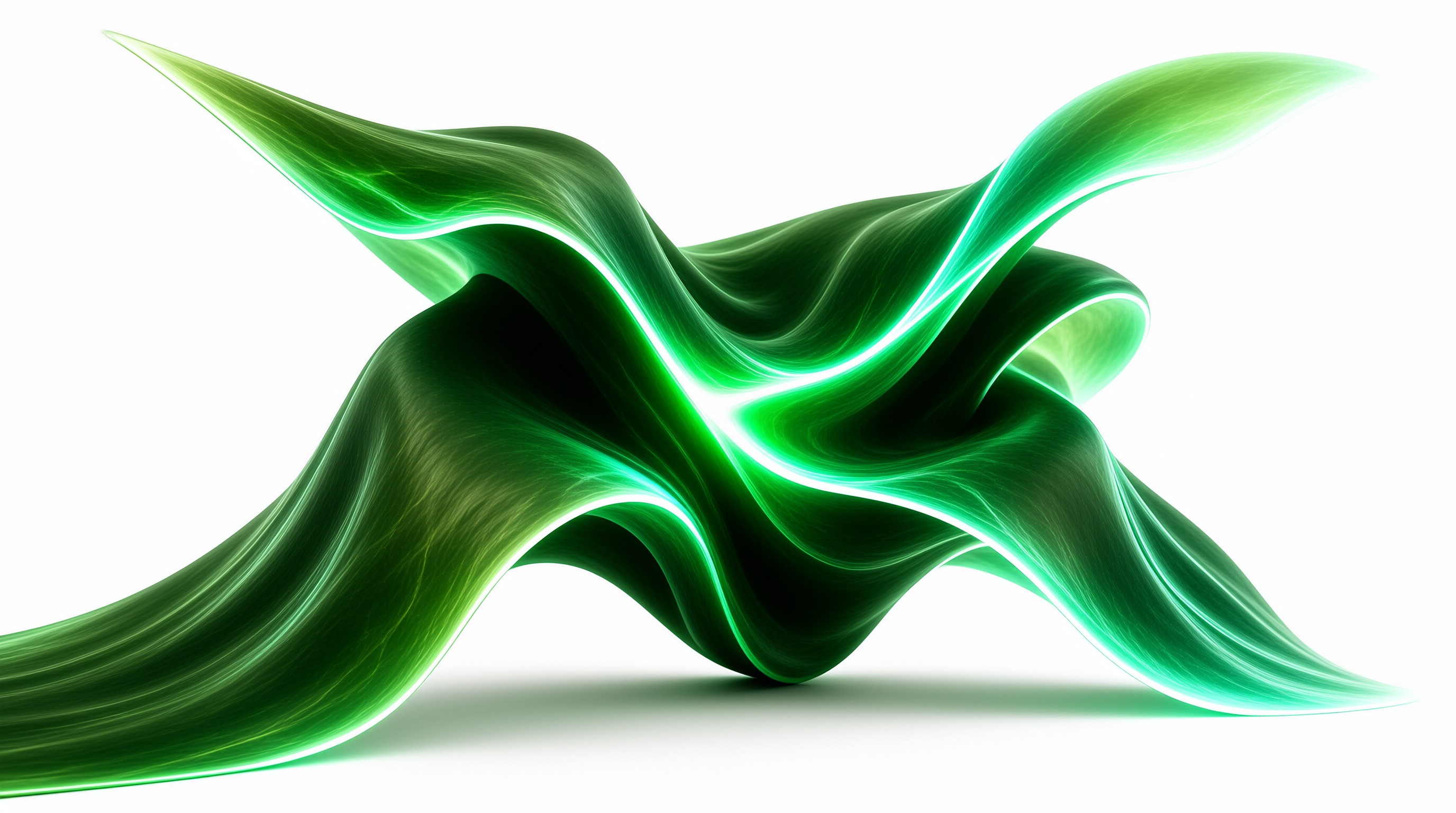 Abstract Green Wave