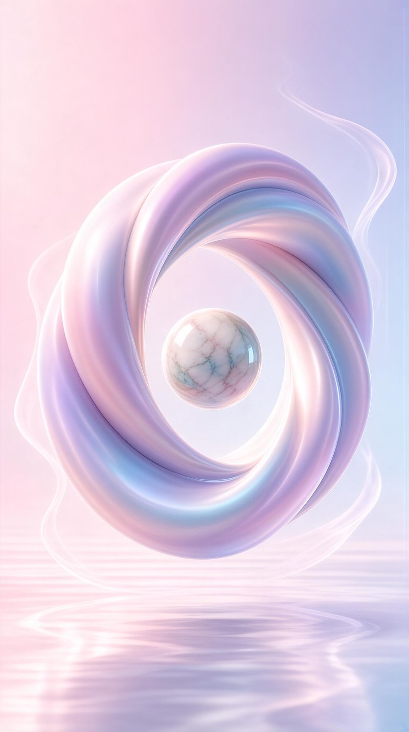 Abstract Pastel Sphere