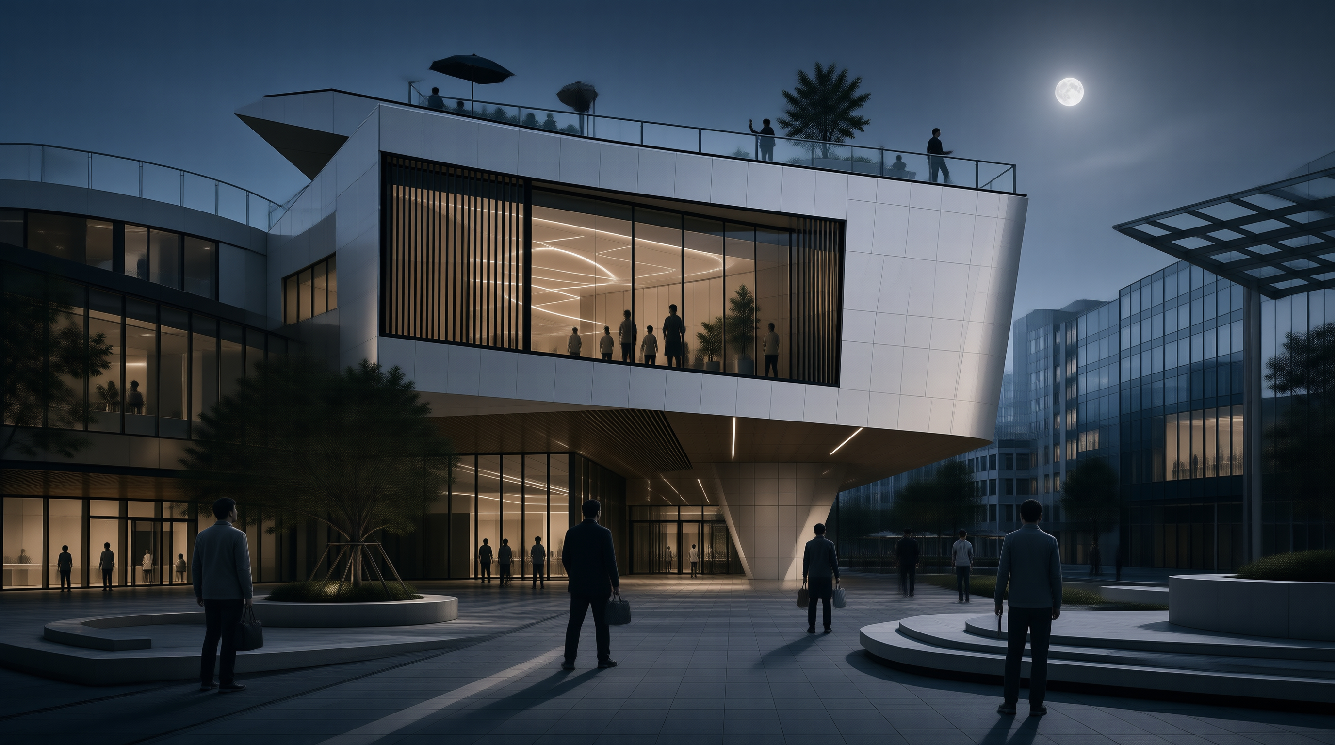Contemporary Night Architecture