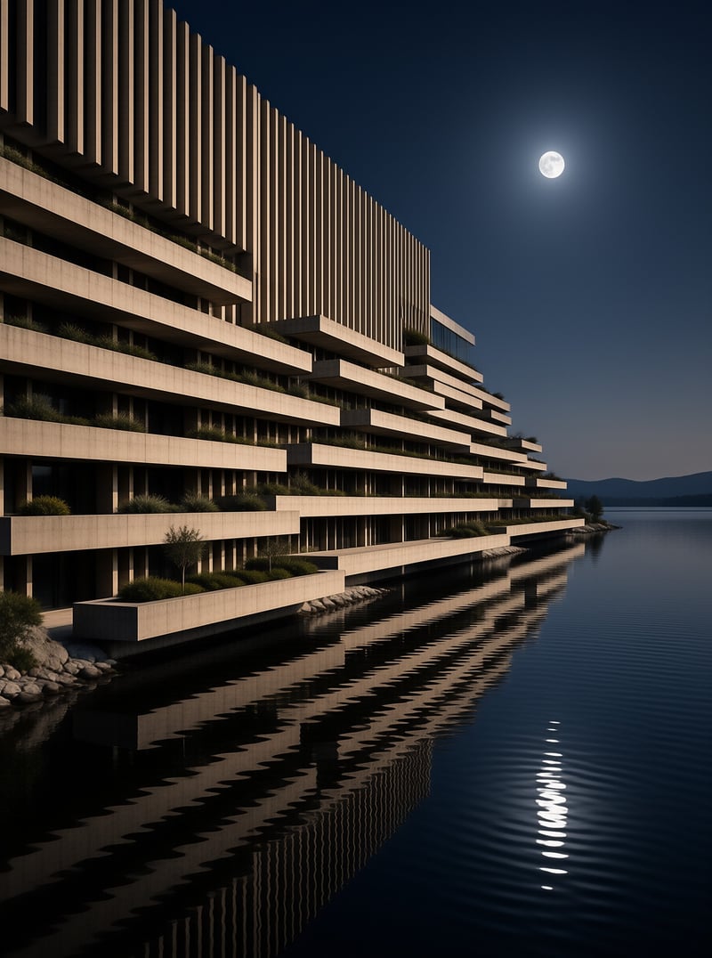 Modern Architecture by the Water