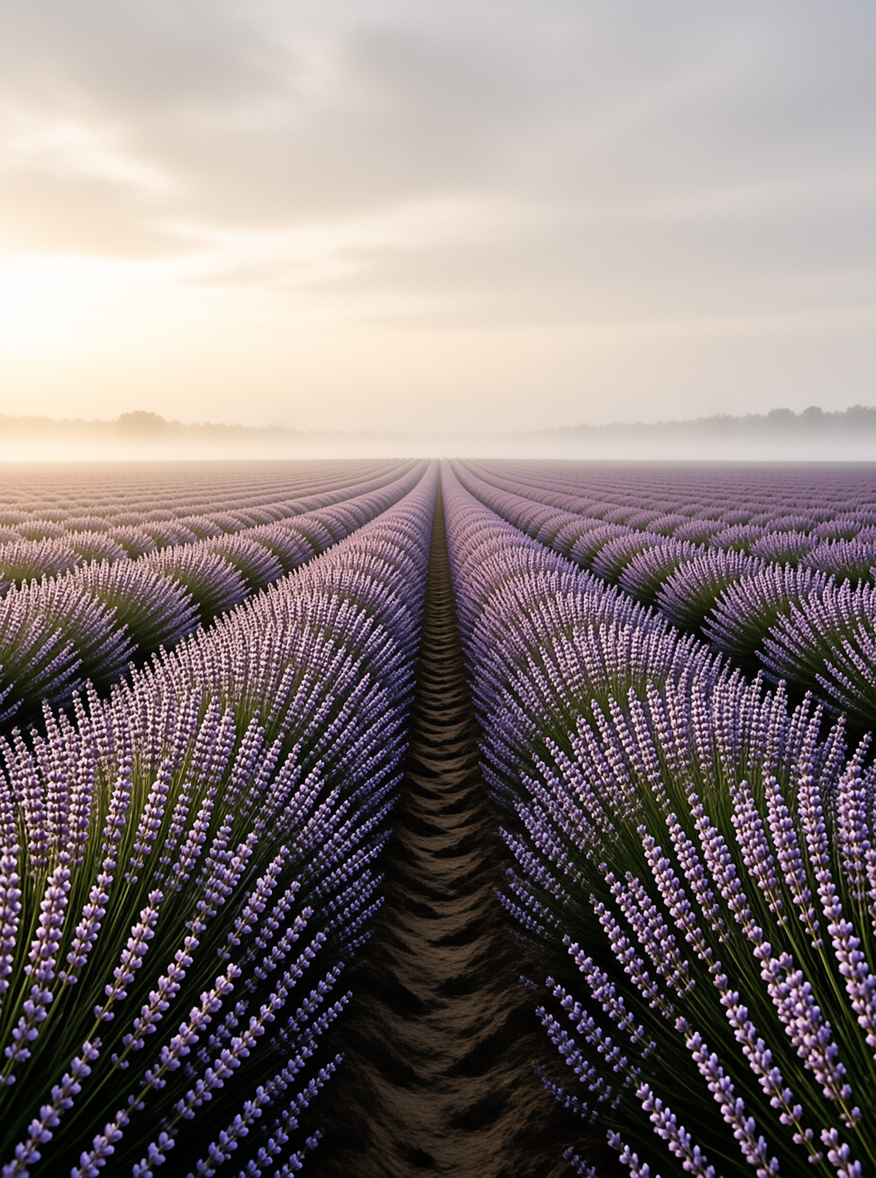Lavender Field at Sunrise