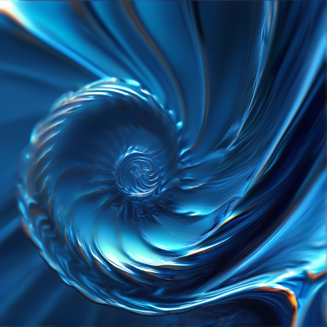 Blue Liquid Vortex
