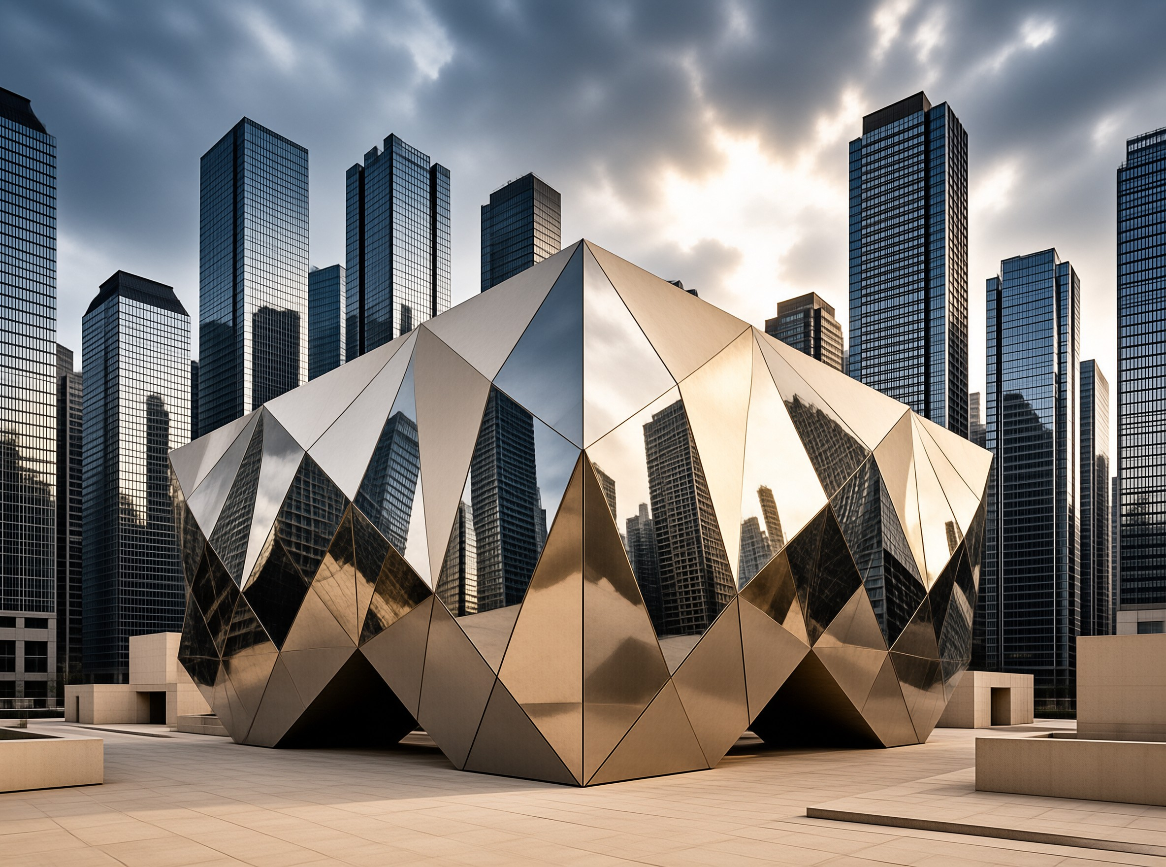 Futuristic Geometric Building