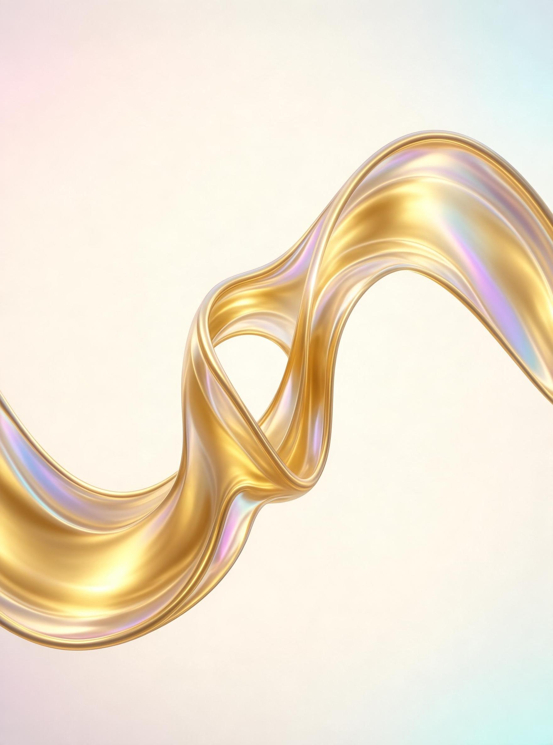 Golden Fluid Wave