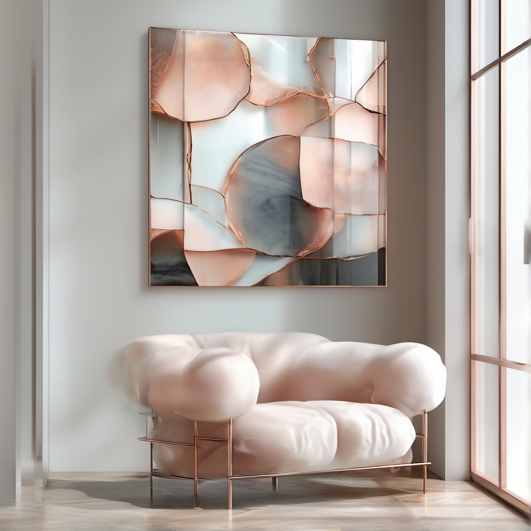 Modern Cloud Sofa and Art