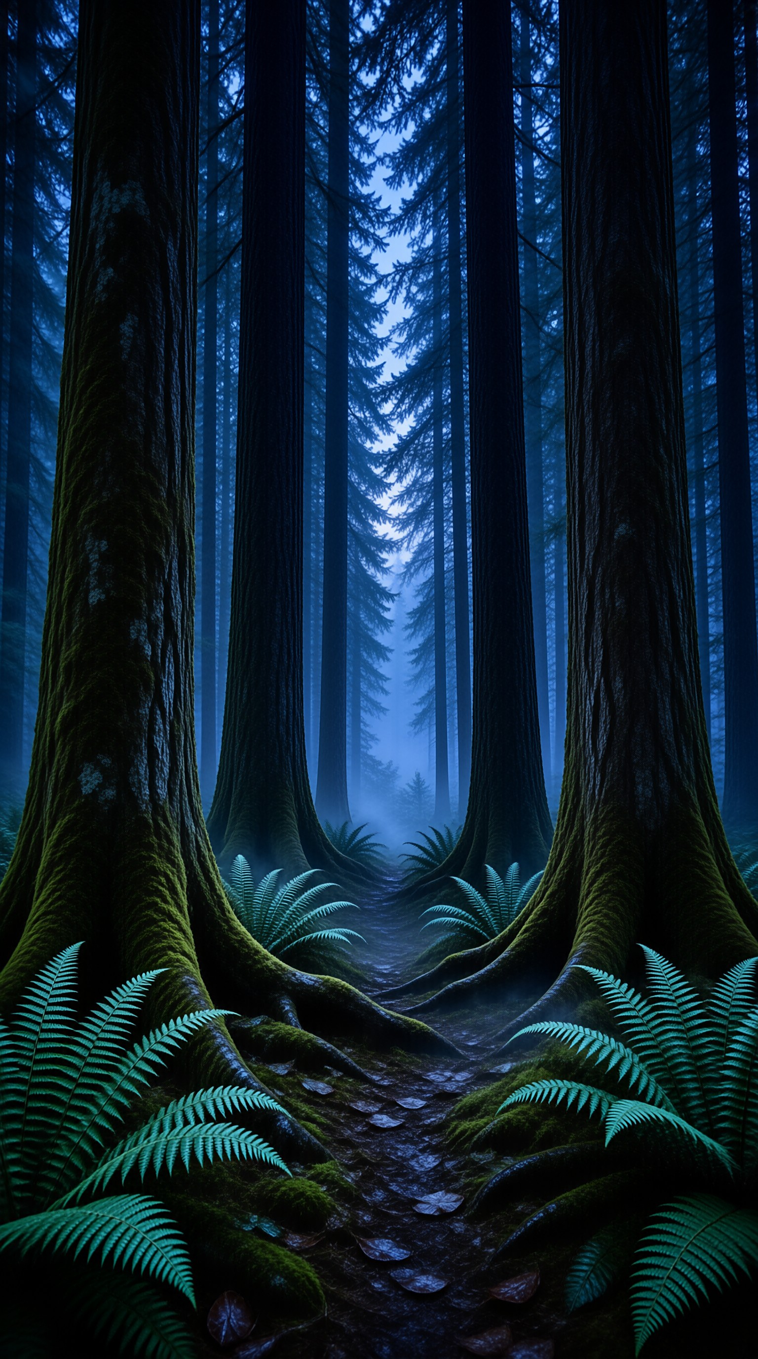 Misty Forest Path