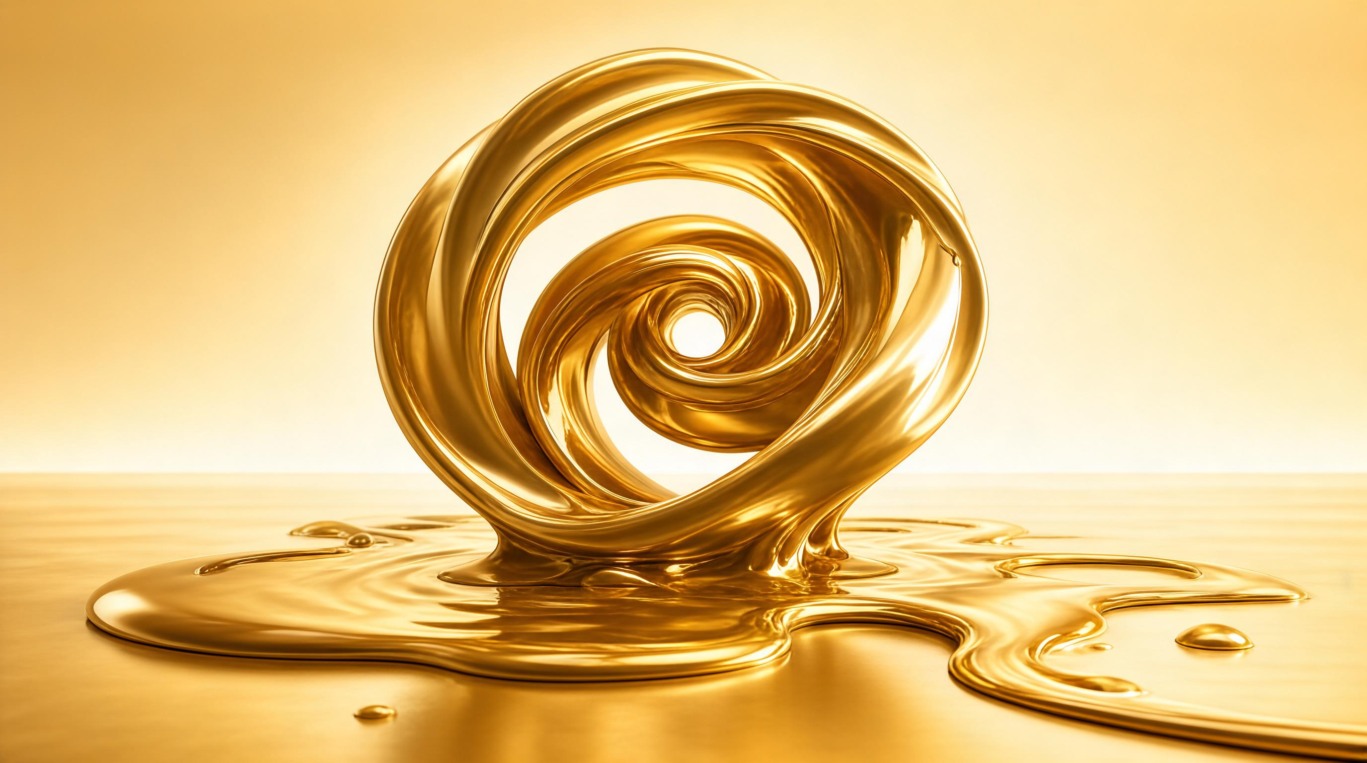 Golden Liquid Spiral