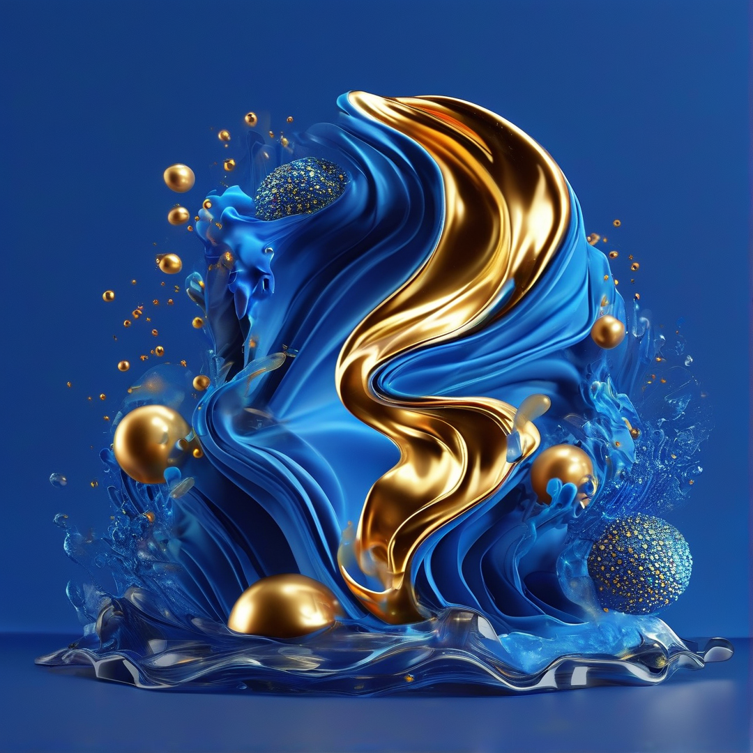 Golden S Sculpture