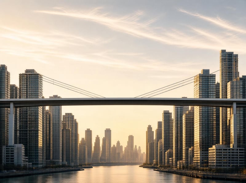 Golden Hour City Skyline