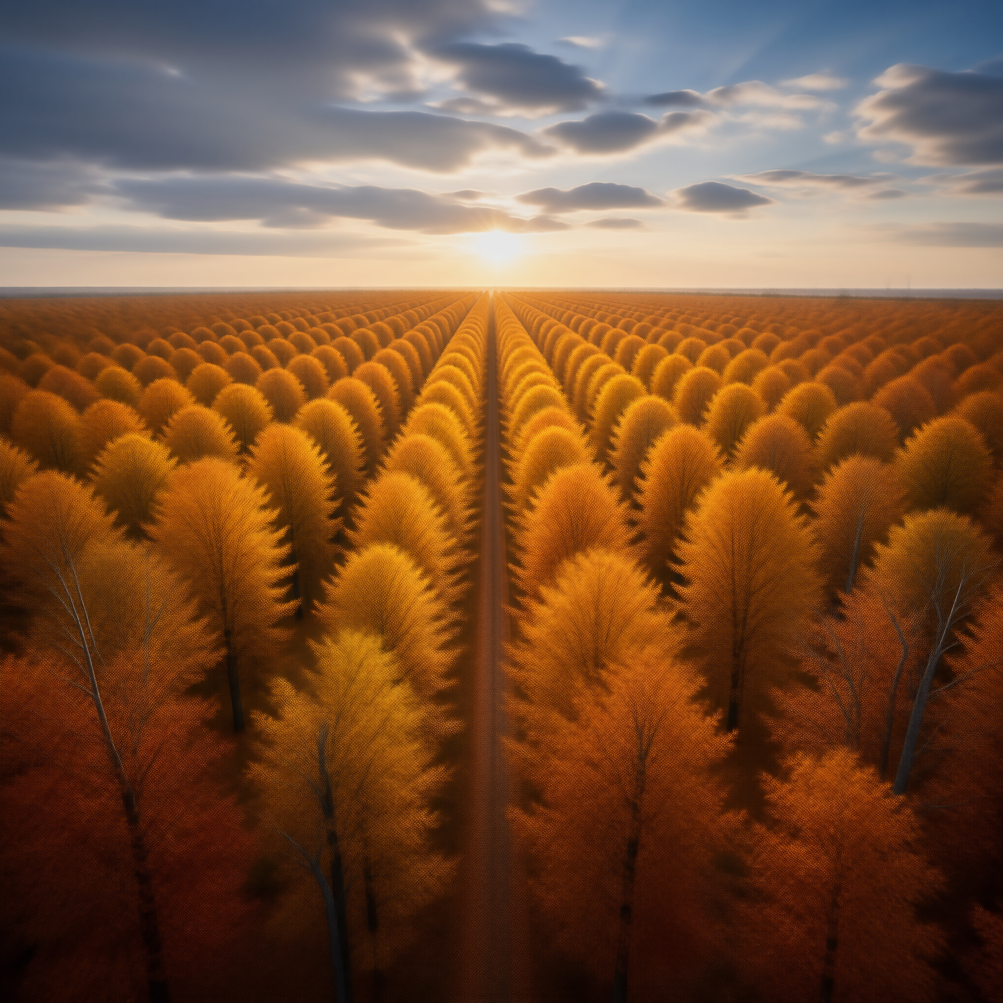 Golden Autumn Landscape