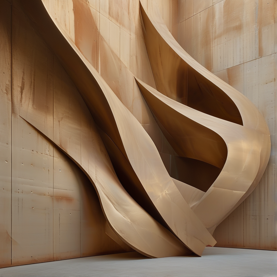 Abstract Wooden Sculpture