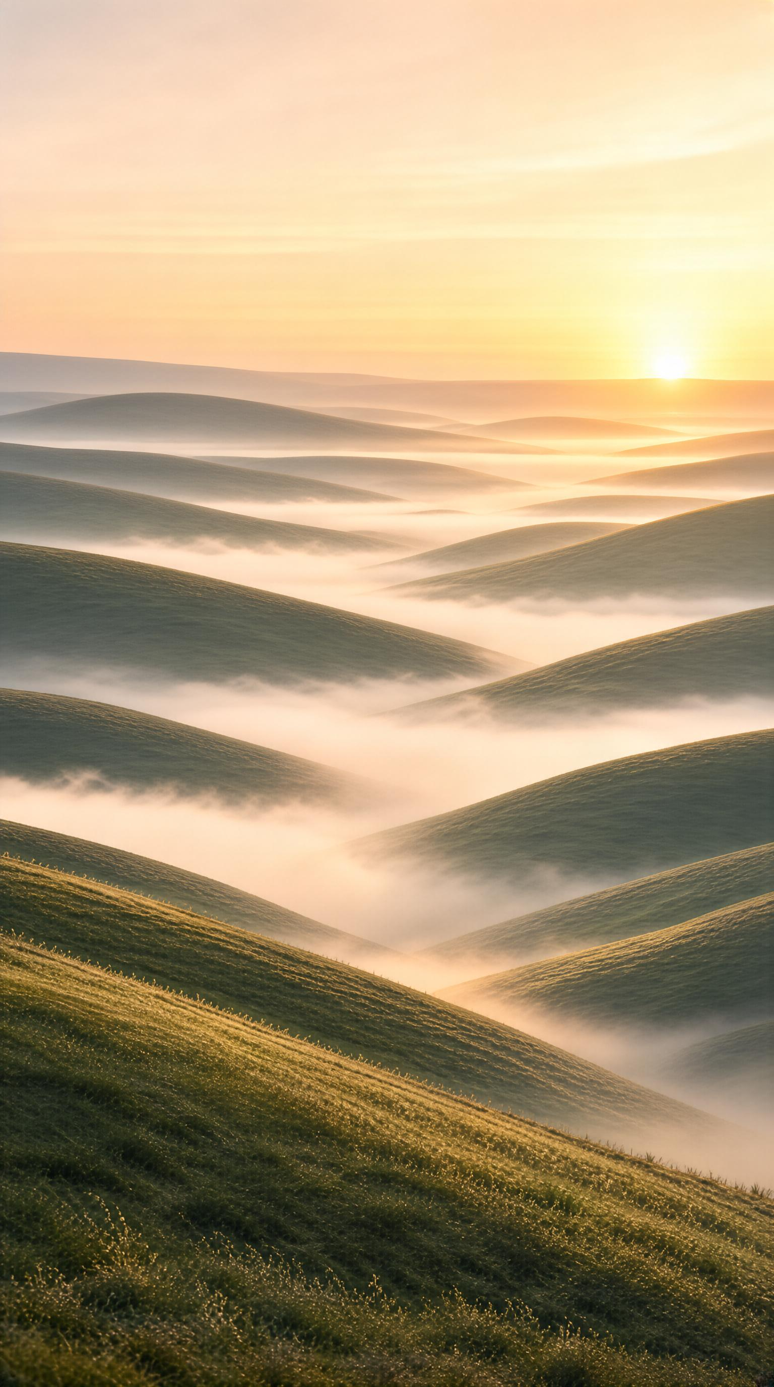 Rolling Hills at Sunrise