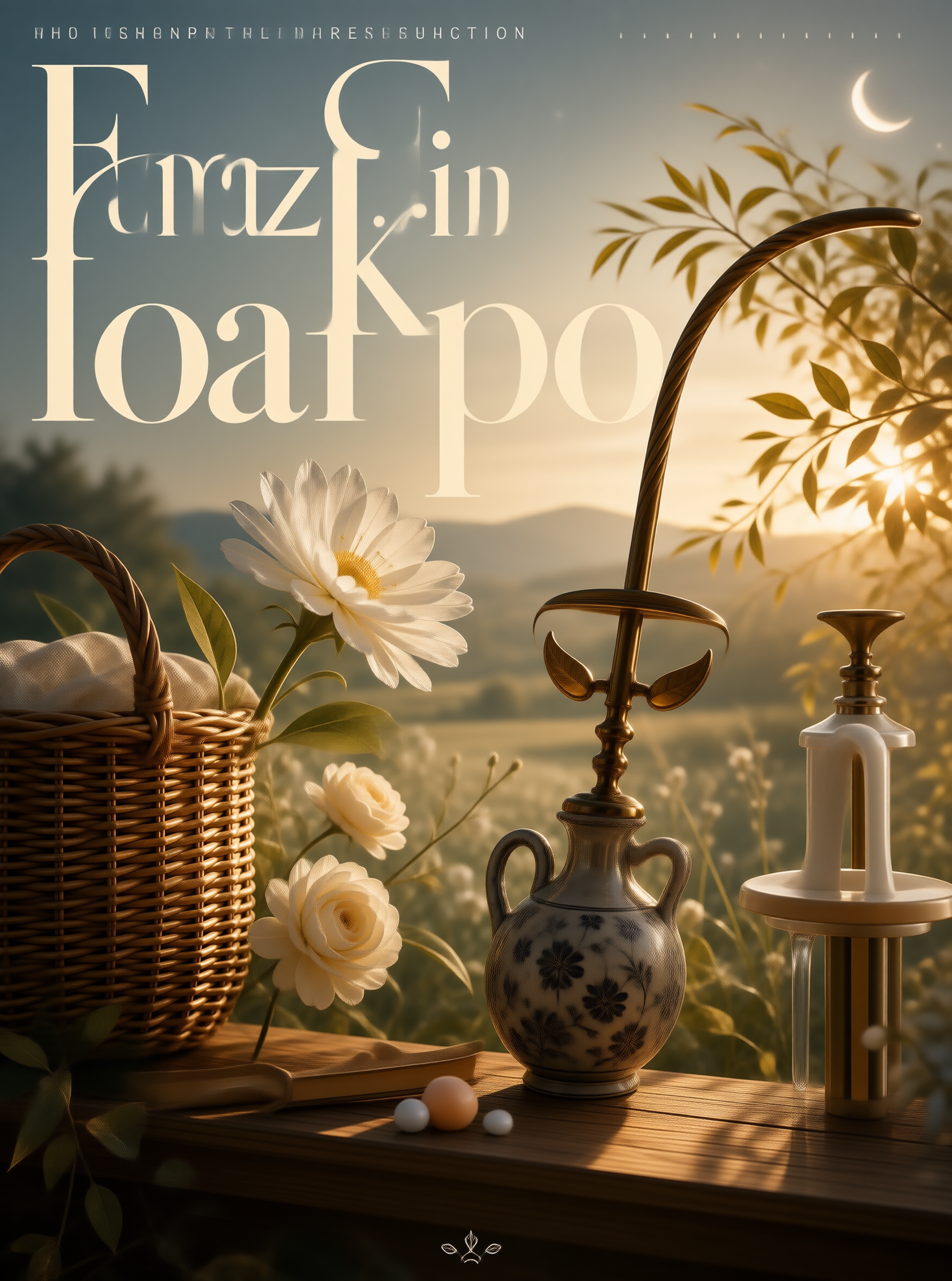 Surreal Golden Still Life