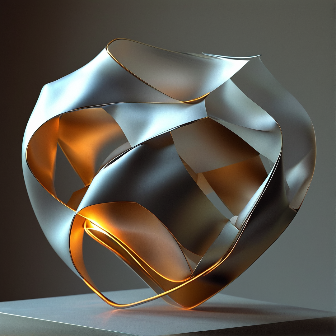 Abstract Metallic Sculpture