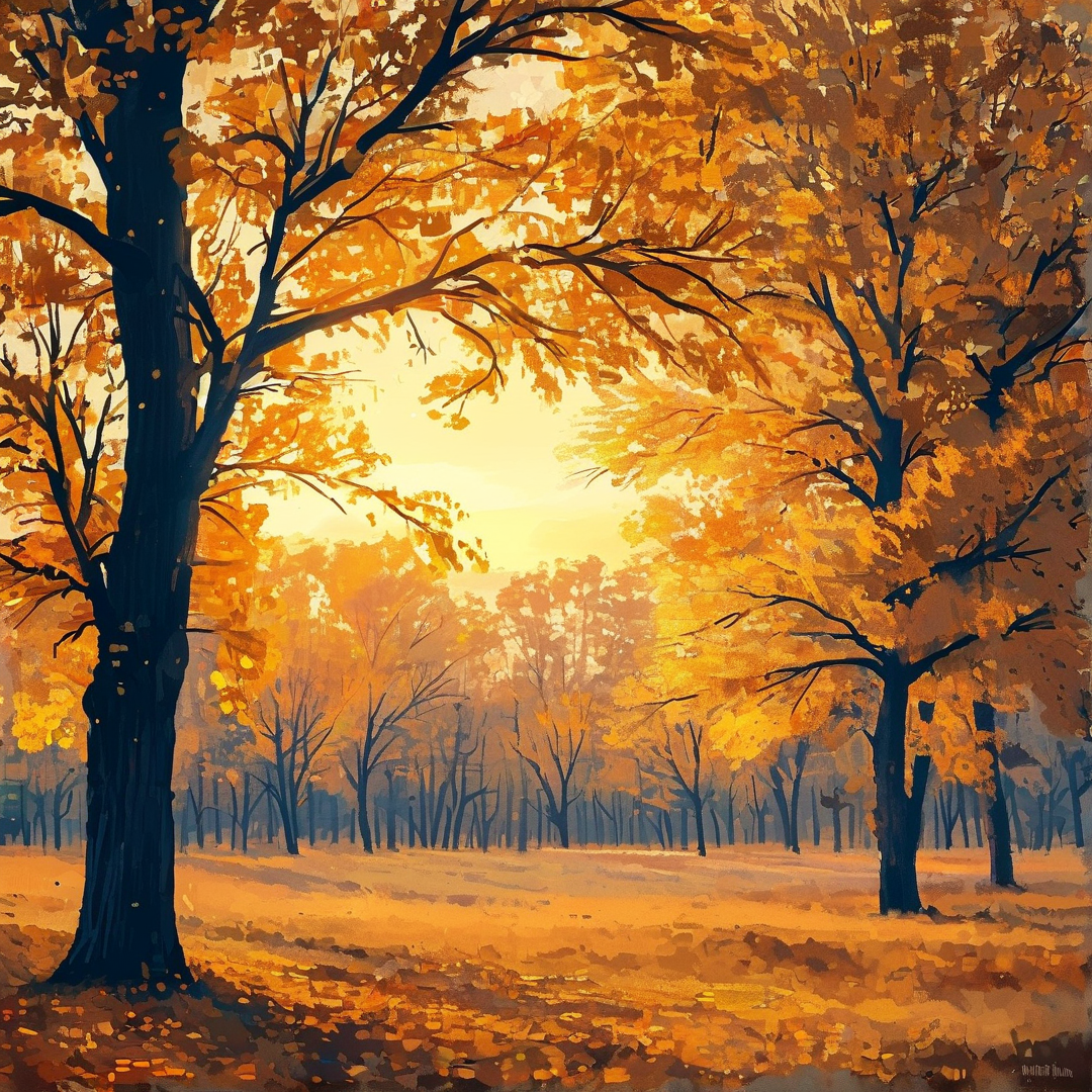 Golden Autumn Forest