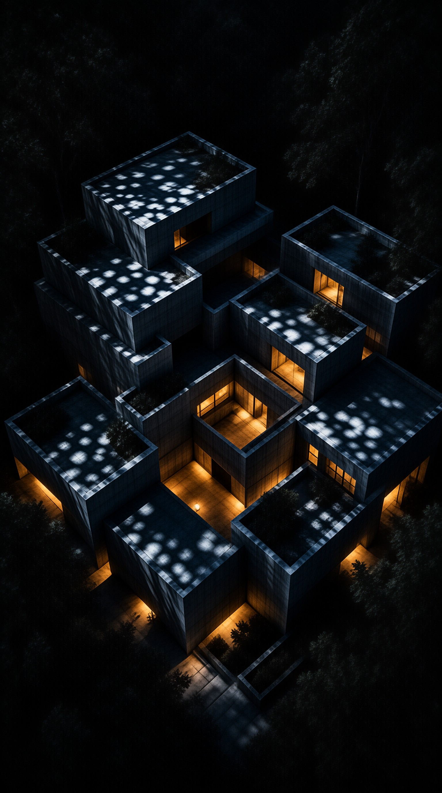 Modern Architecture at Night