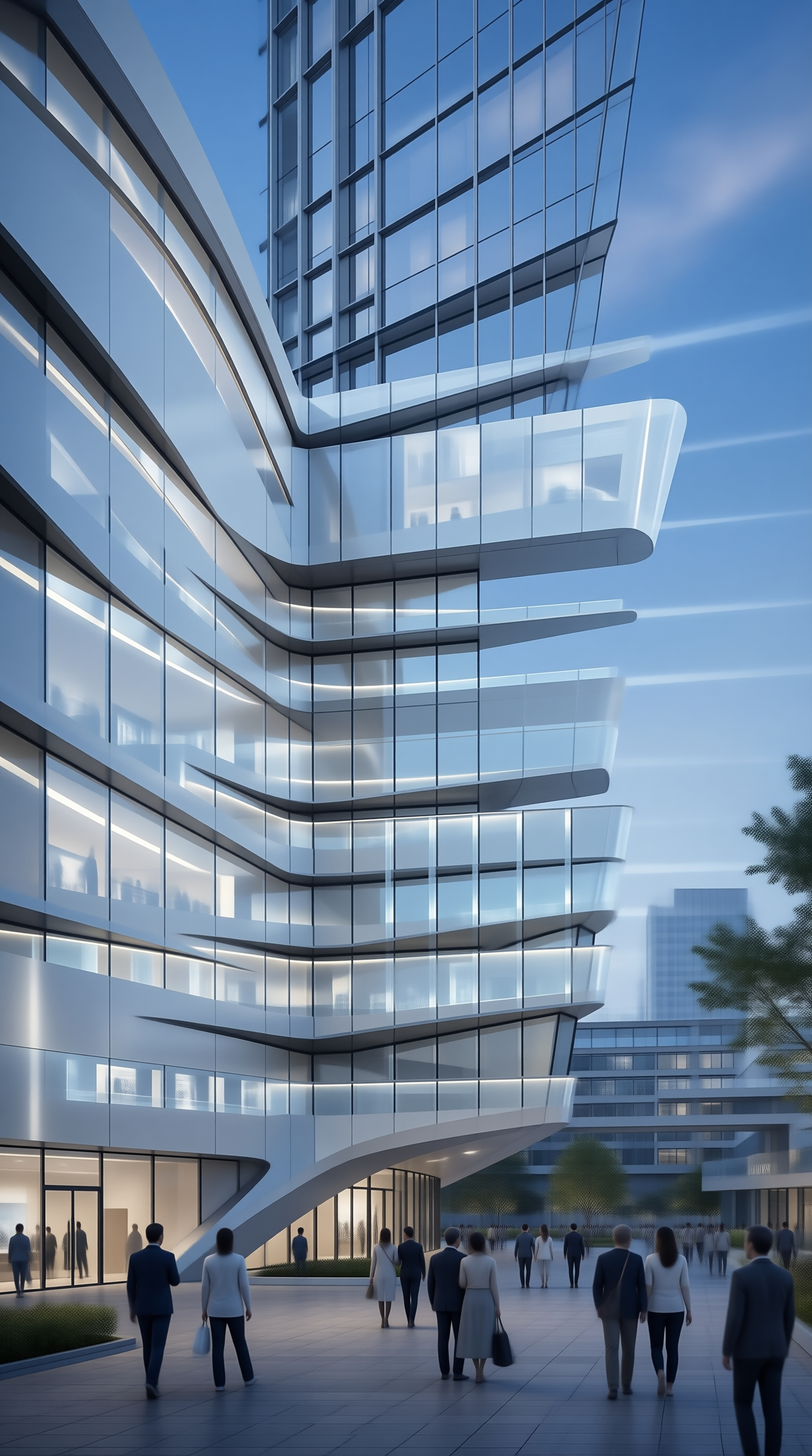 Futuristic Glass Tower