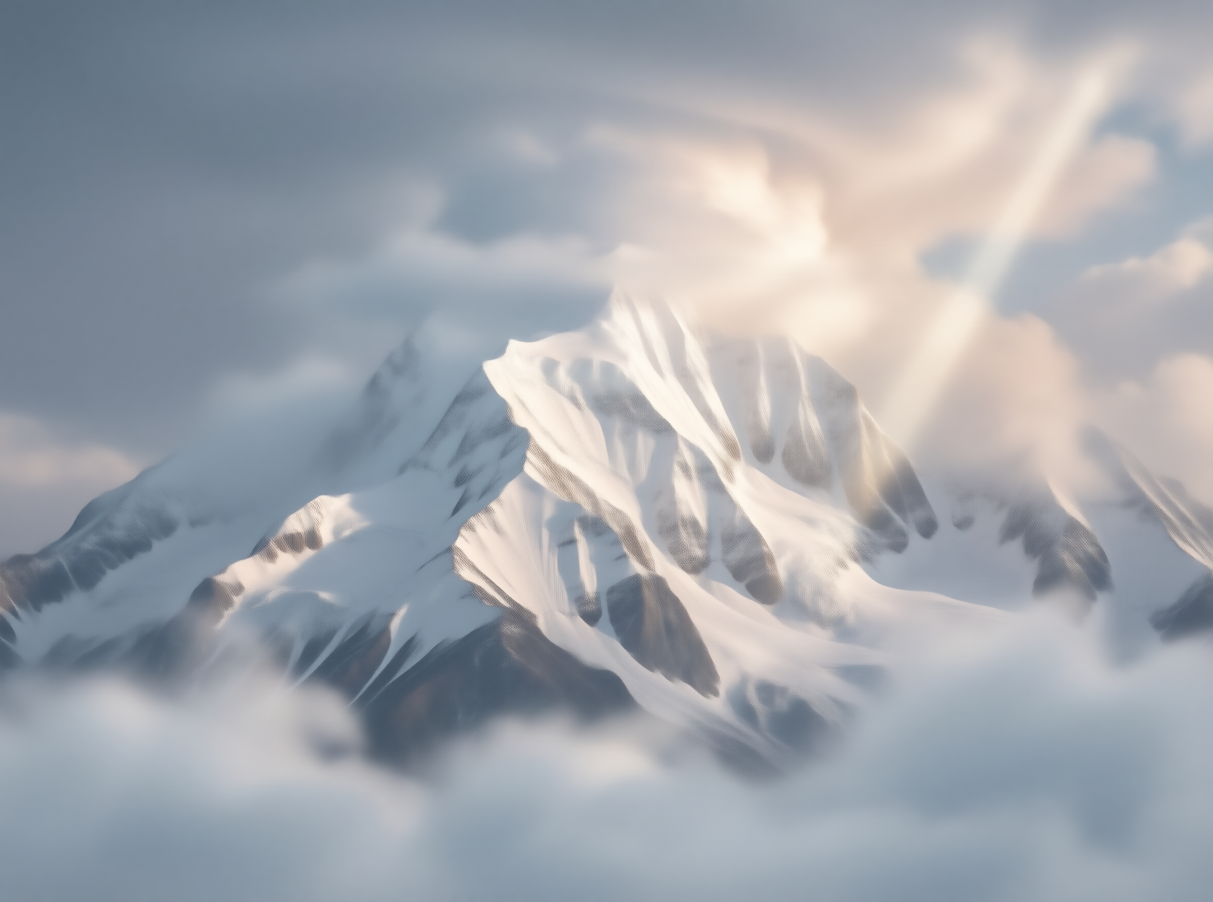 Dreamy Snow Mountain