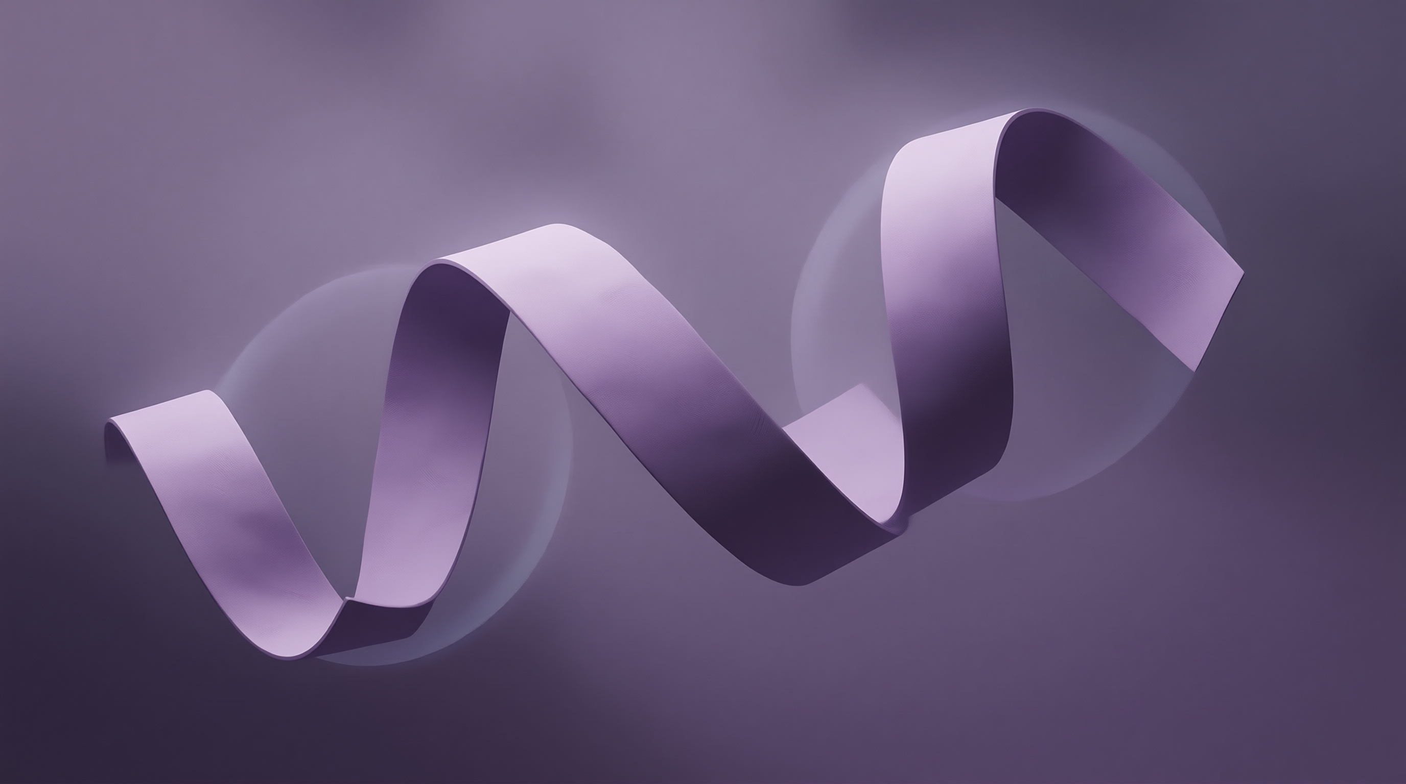 Abstract Purple Ribbon
