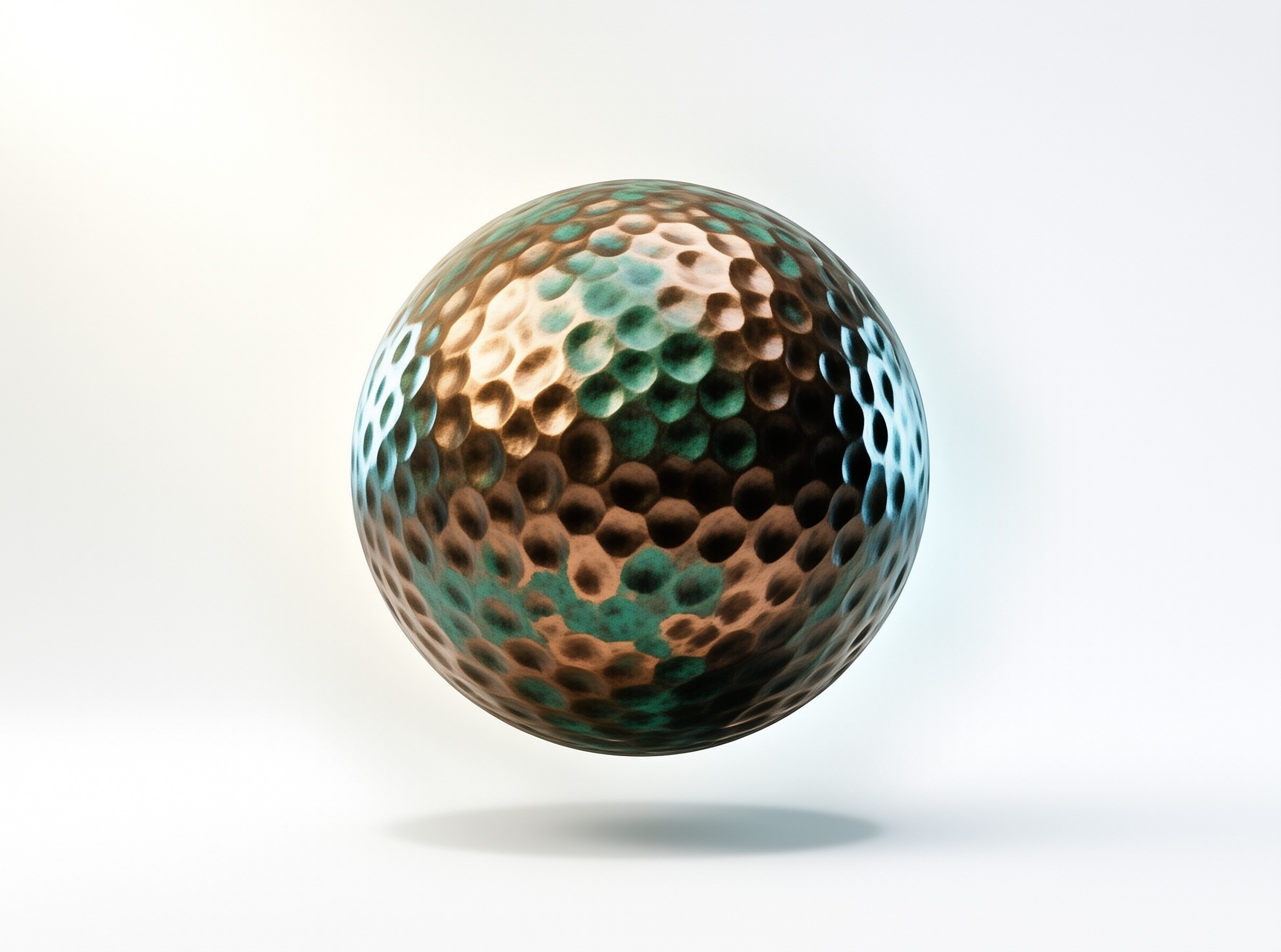 Iridescent Metallic Golf Ball