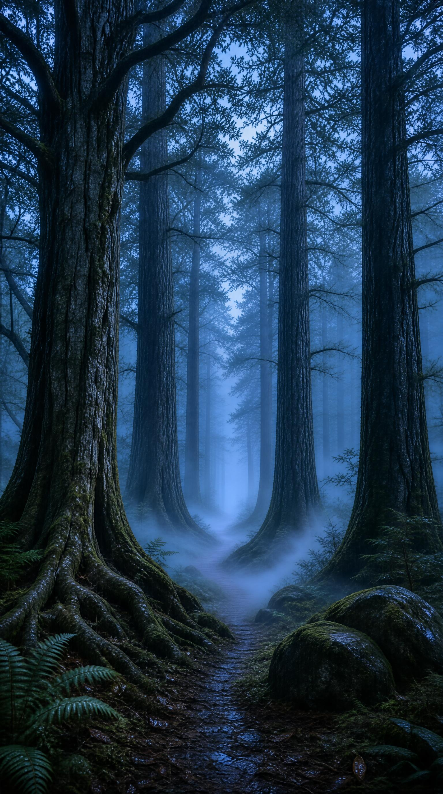 Misty Ancient Forest