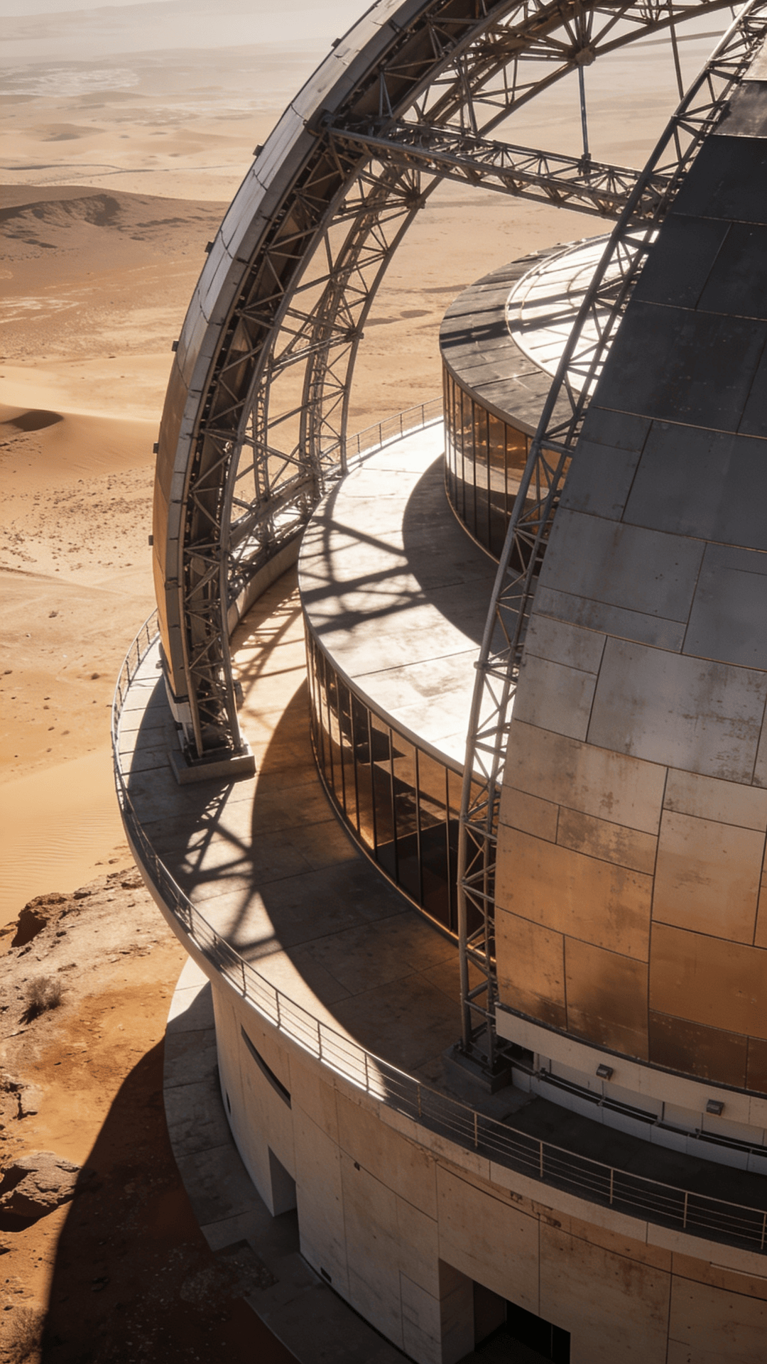 Observatory with Steel Frame — Desert Plain
