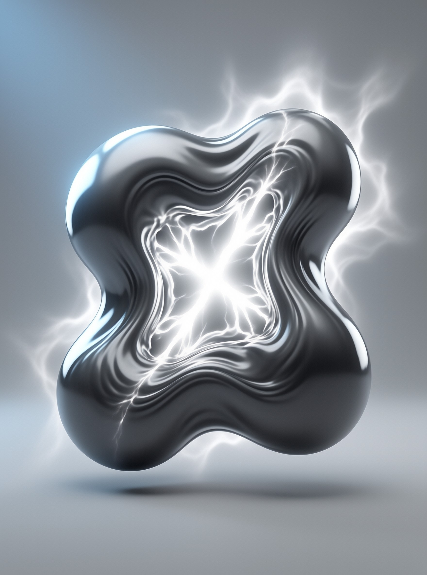 Glowing Fluidic Energy Form