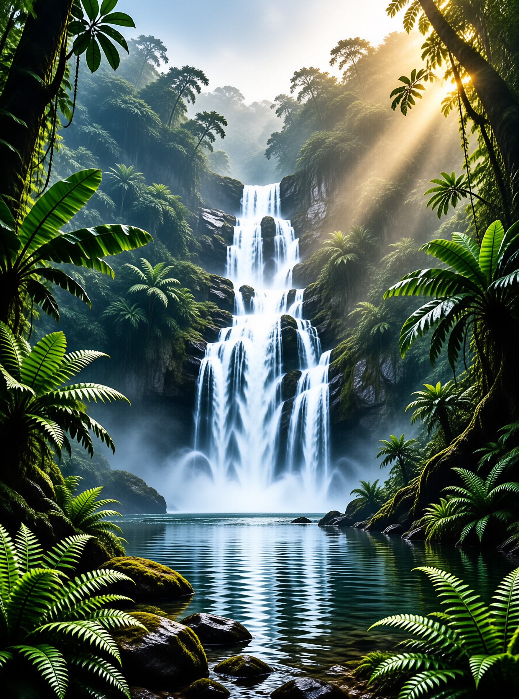 Hidden Jungle Waterfall