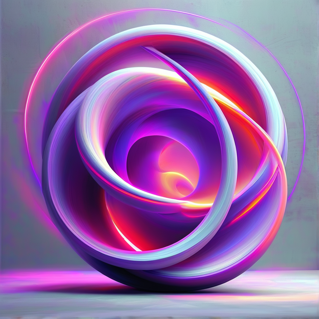 Glowing Abstract Vortex