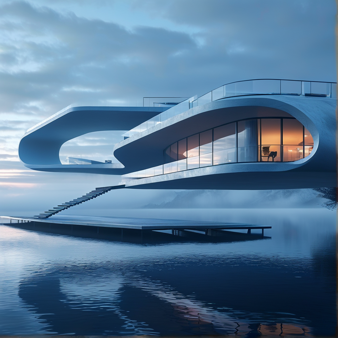 Futuristic Floating House