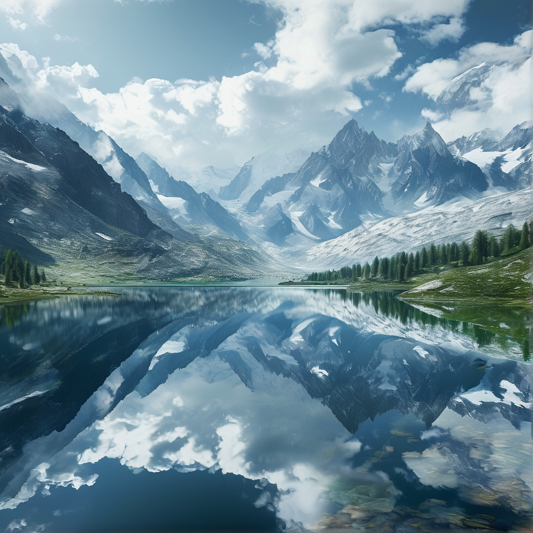 Mountain Lake Reflection