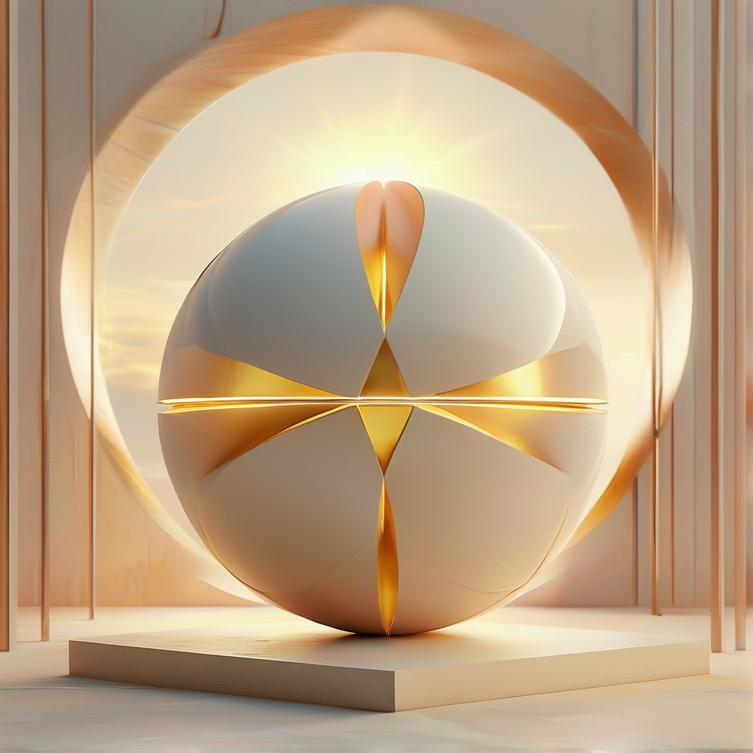 Gilded Geometric Sphere
