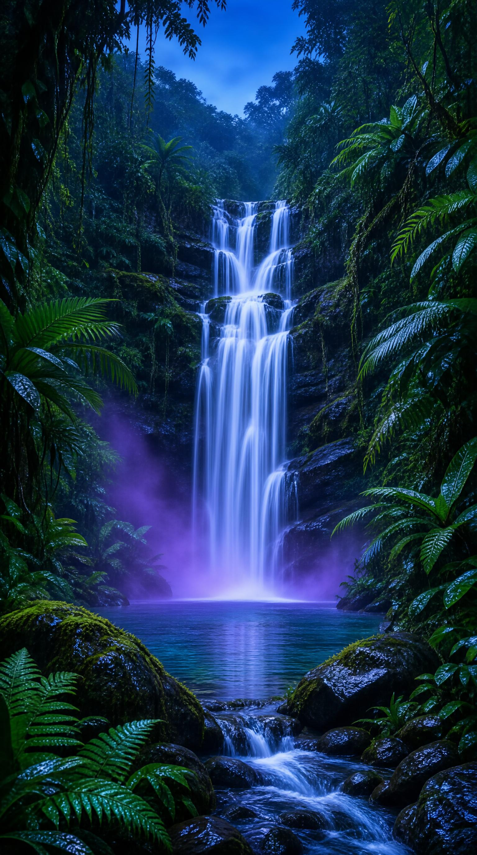 Mystic Jungle Waterfall