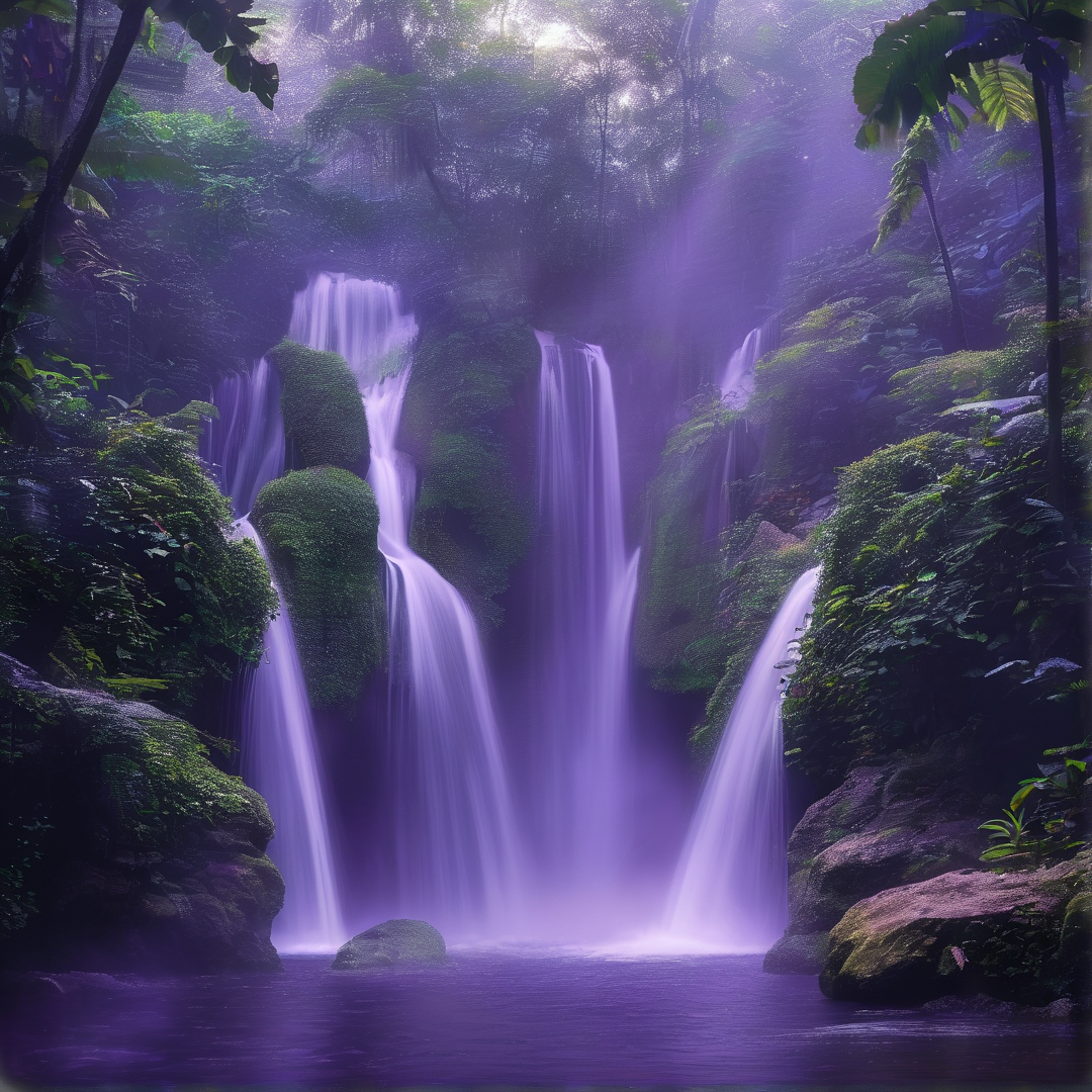 Mystic Purple Waterfall