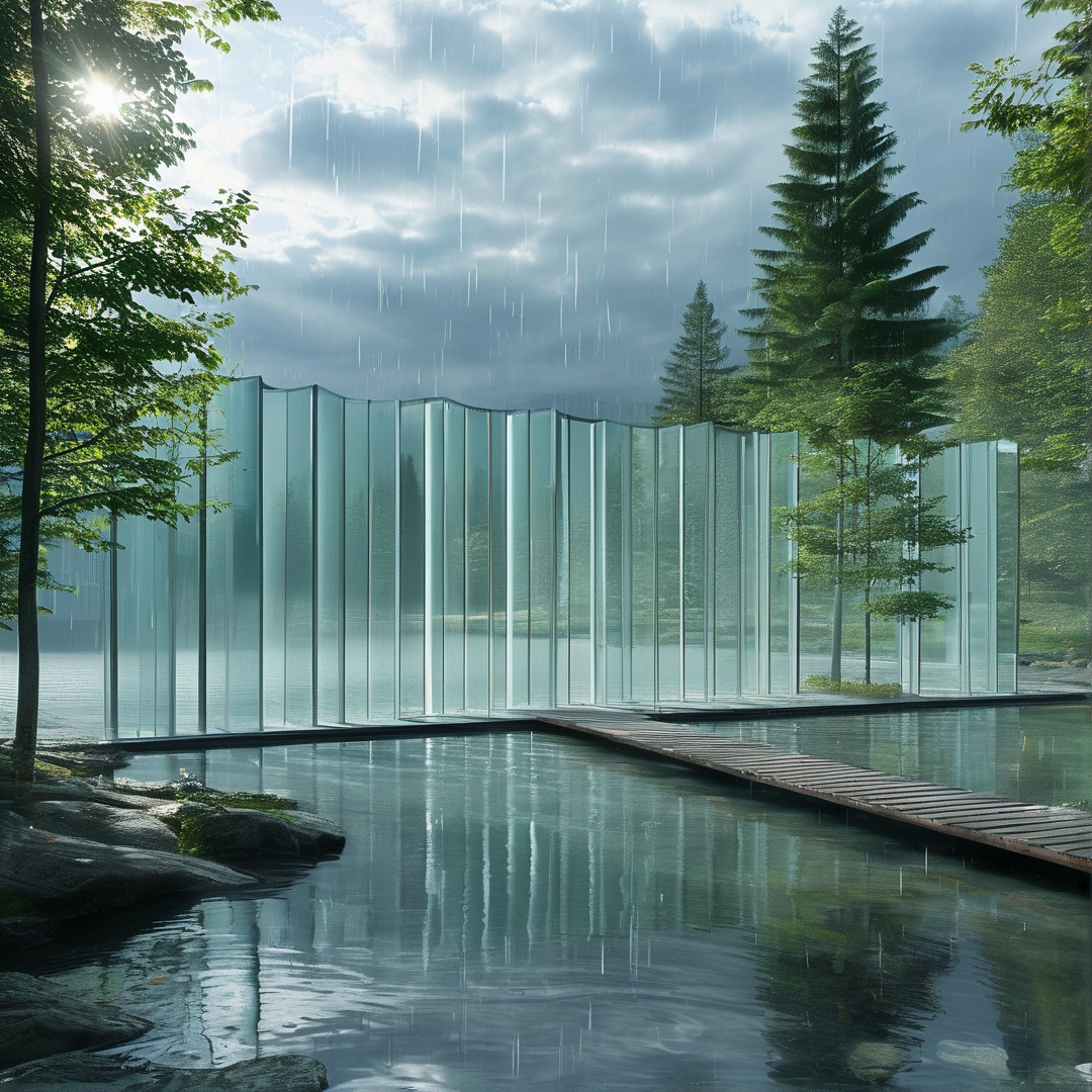Rainy Forest Glass Structure