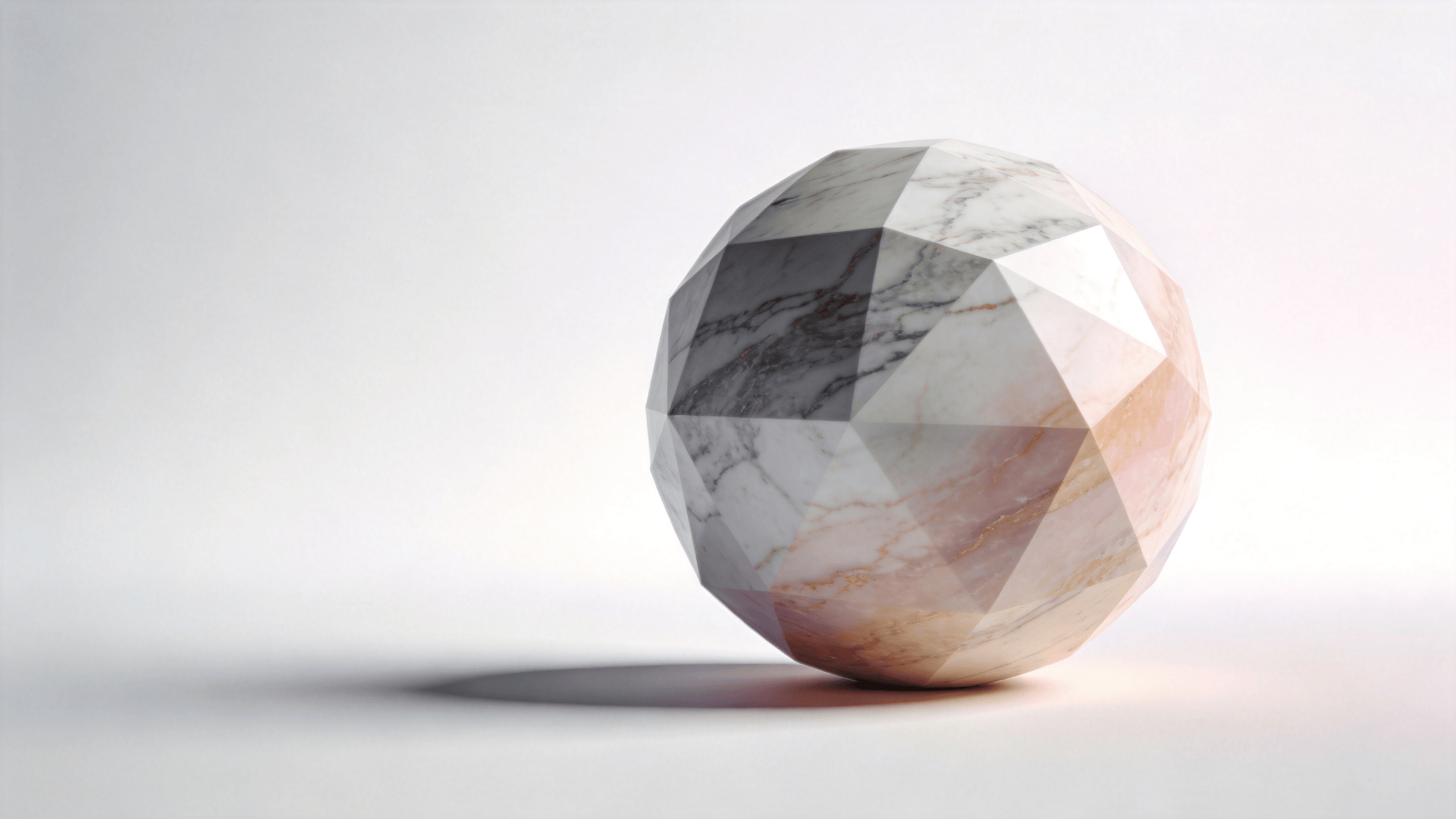 Dreamlike, Marble Geometric Sphere